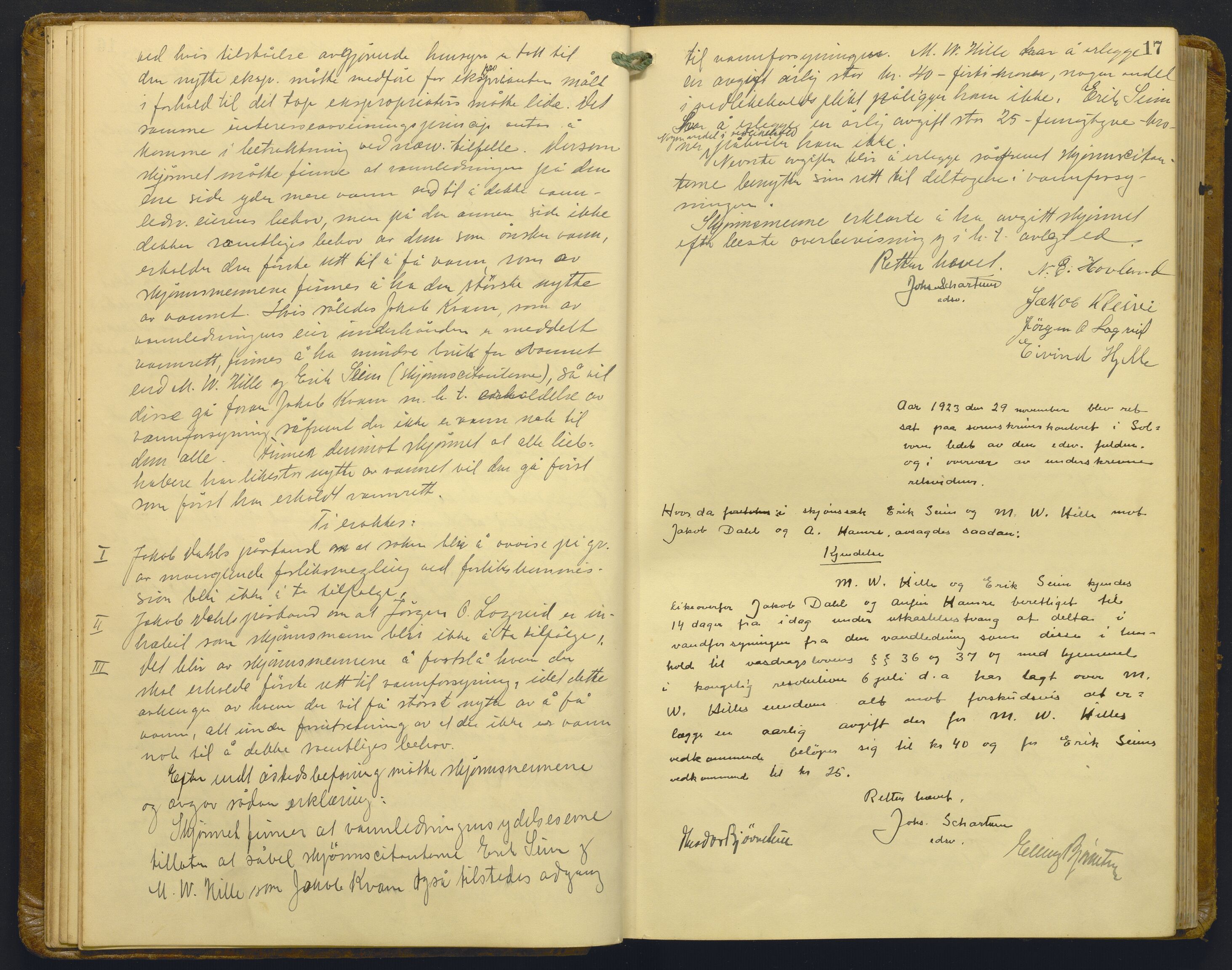 Indre Sogn tingrett, AV/SAB-A-3301/1/F/Fb/Fba/L0015: Sivile og offentlege saker, Bb 11, 1923-1928, p. 16b-17a