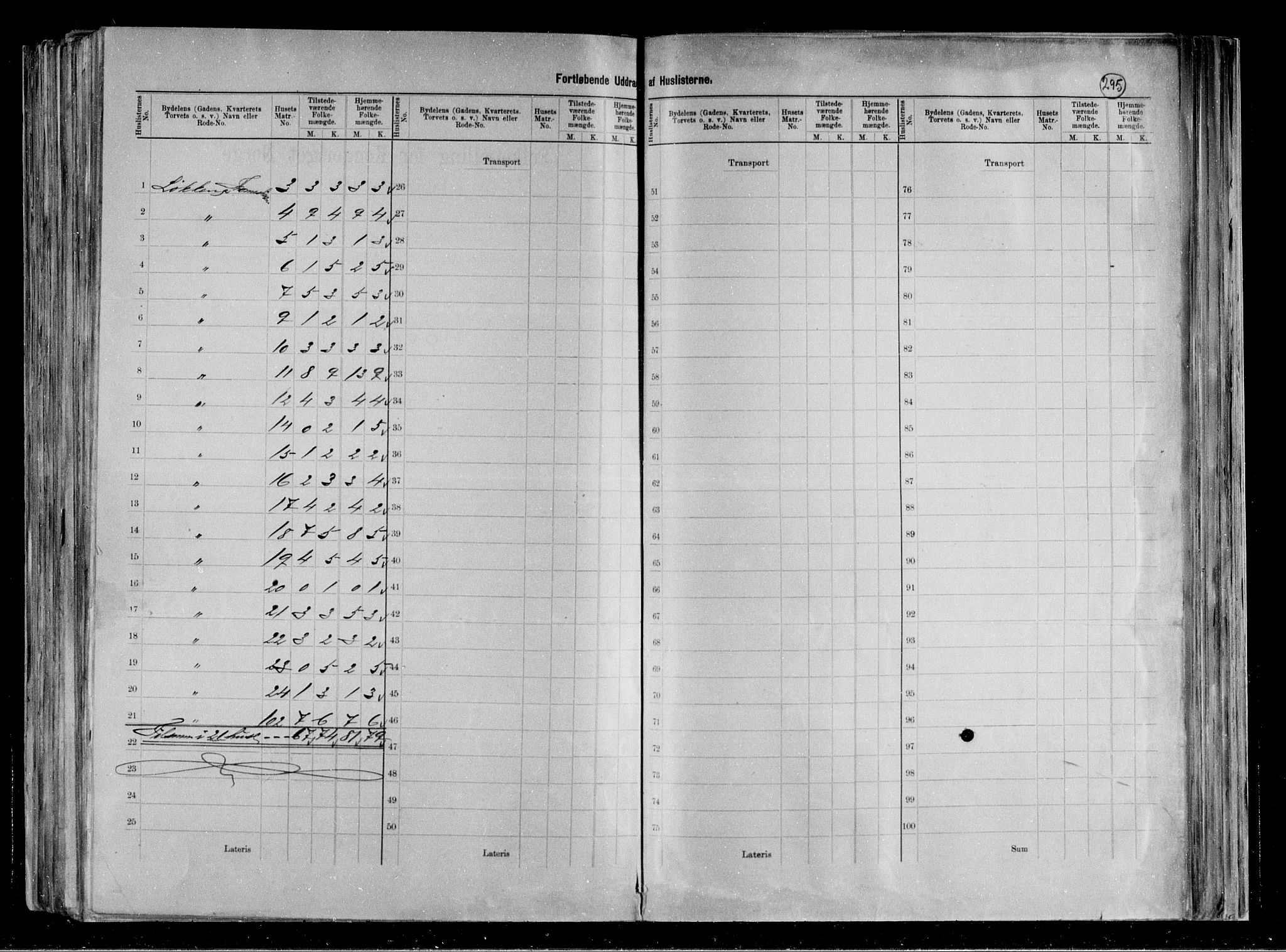 RA, 1891 census for 0801 Kragerø, 1891, p. 80