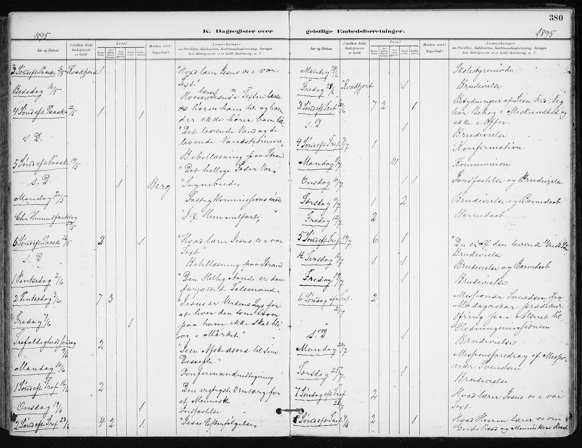 Kvæfjord sokneprestkontor, AV/SATØ-S-1323/G/Ga/Gaa/L0006kirke: Parish register (official) no. 6, 1895-1914, p. 380