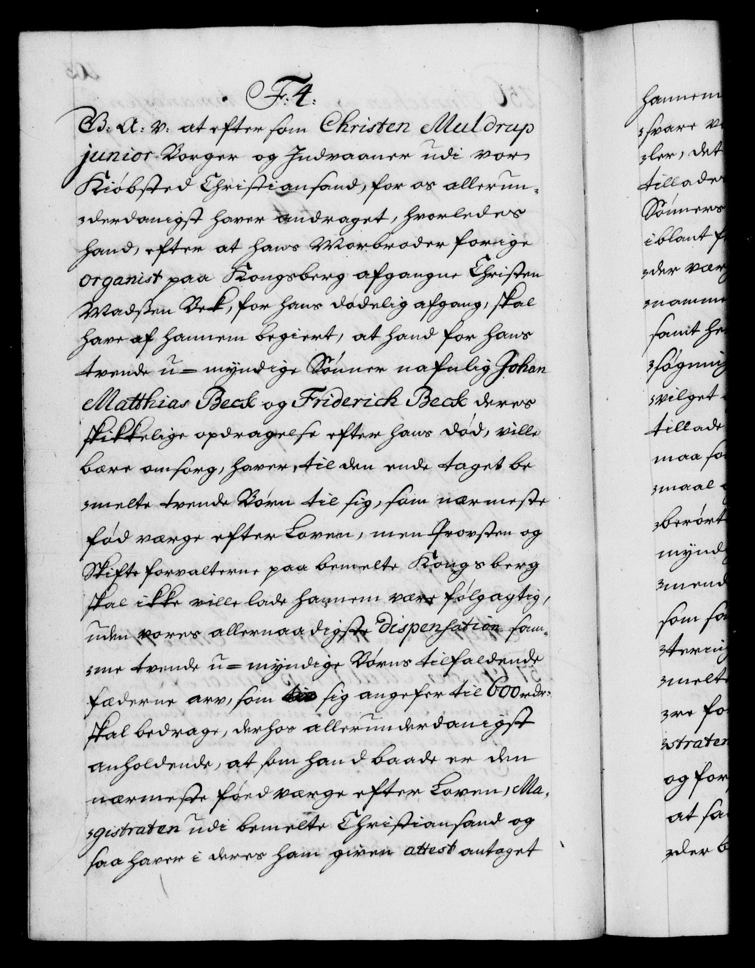 Danske Kanselli 1572-1799, AV/RA-EA-3023/F/Fc/Fca/Fcaa/L0024: Norske registre, 1723-1725, p. 203b