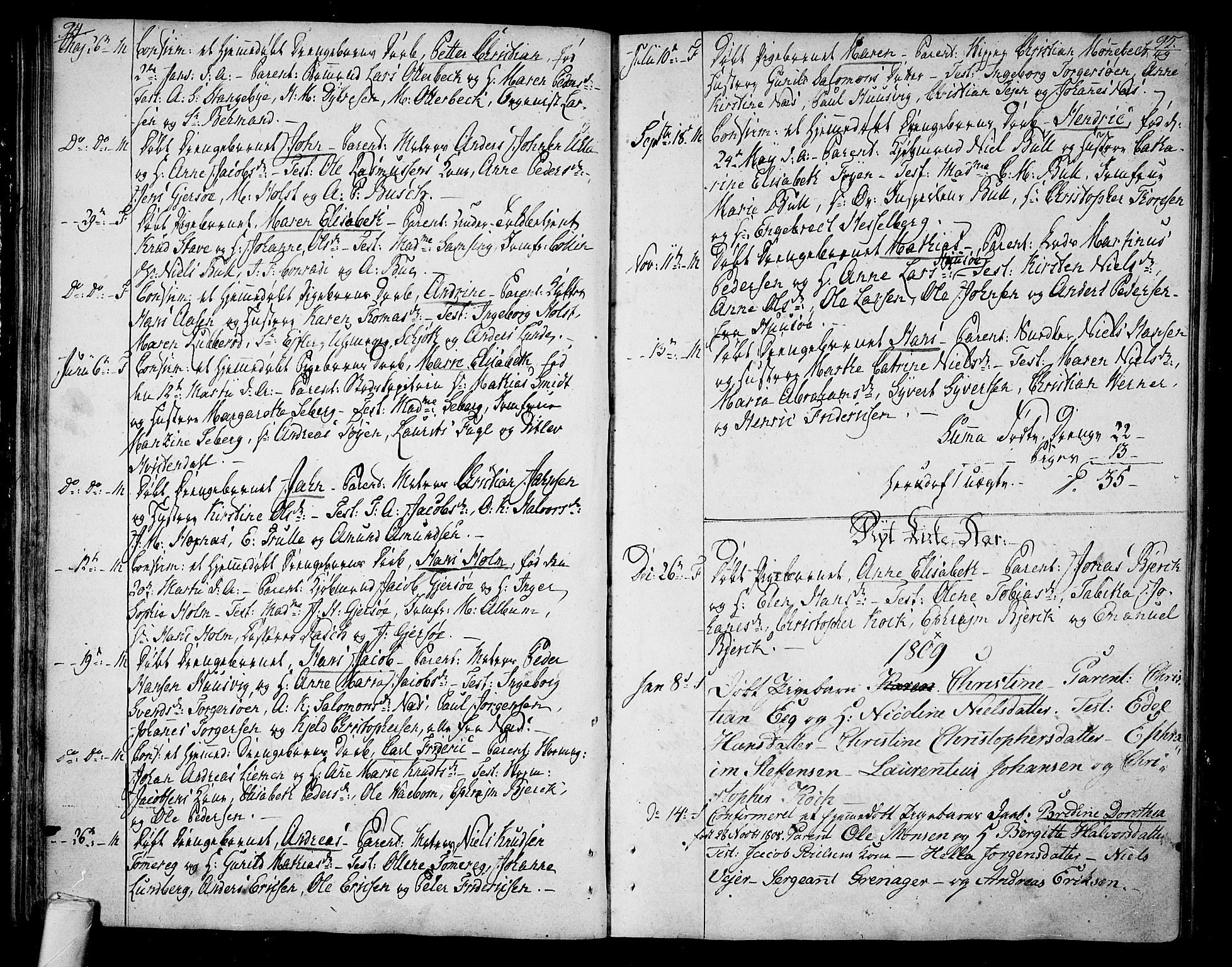 Tønsberg kirkebøker, SAKO/A-330/F/Fa/L0003: Parish register (official) no. I 3, 1797-1814, p. 94-95