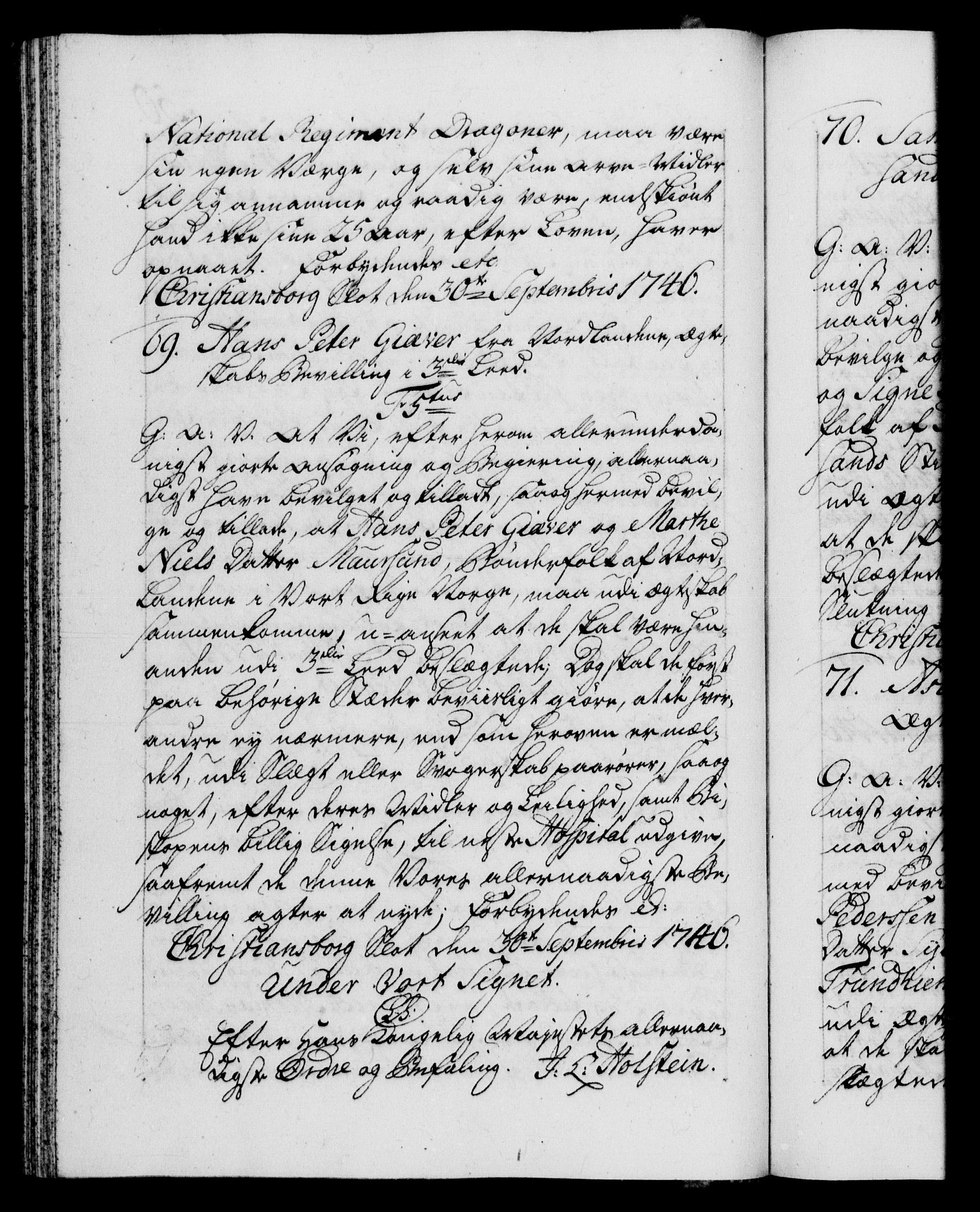 Danske Kanselli 1572-1799, AV/RA-EA-3023/F/Fc/Fca/Fcaa/L0035: Norske registre, 1746-1748, p. 50b