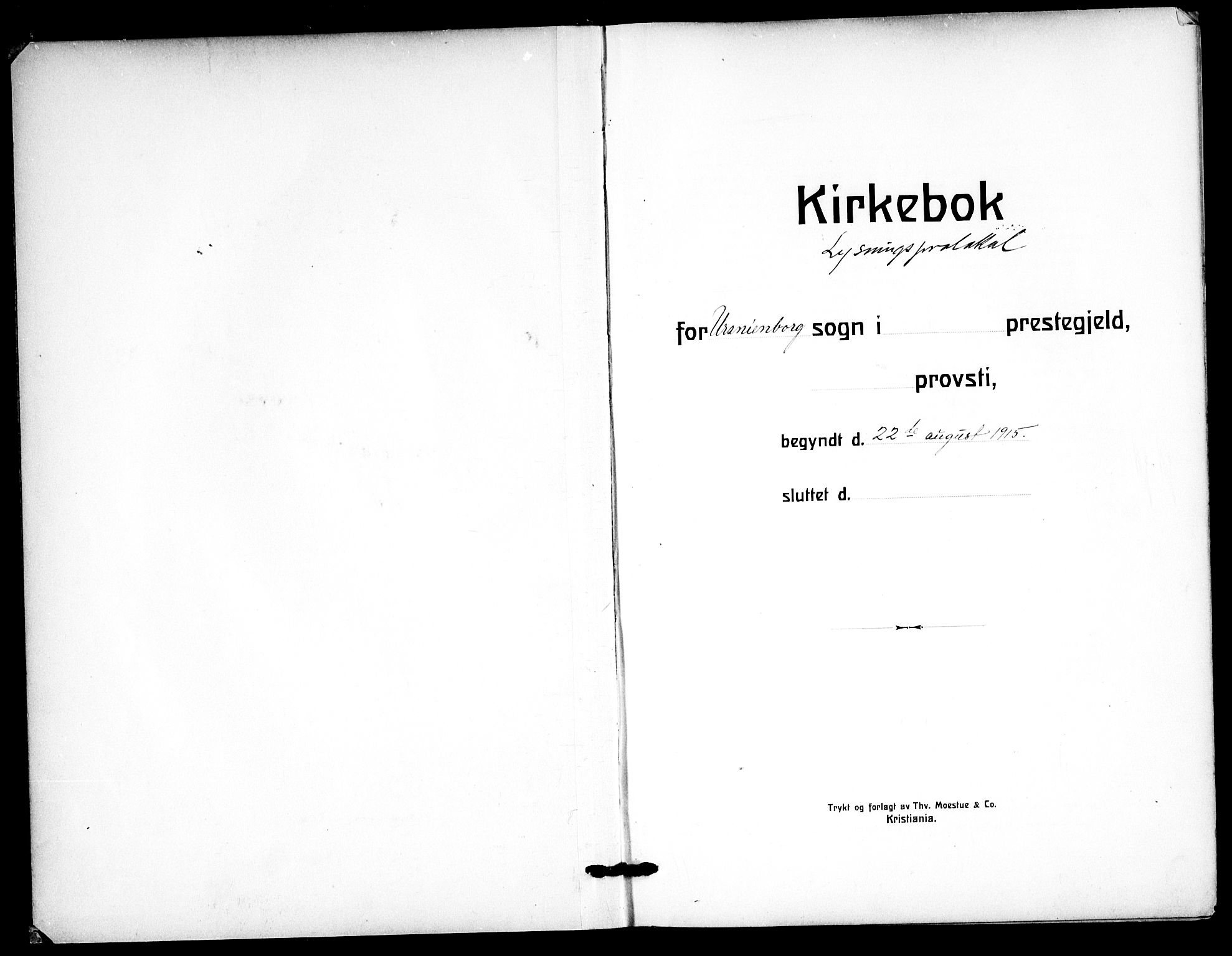 Uranienborg prestekontor Kirkebøker, AV/SAO-A-10877/H/Ha/L0005: Banns register no. I 5, 1915-1928