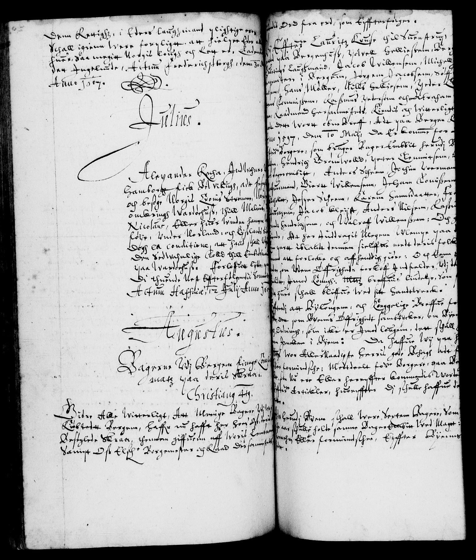 Danske Kanselli 1572-1799, AV/RA-EA-3023/F/Fc/Fca/Fcaa/L0003: Norske registre (mikrofilm), 1596-1616, p. 293b