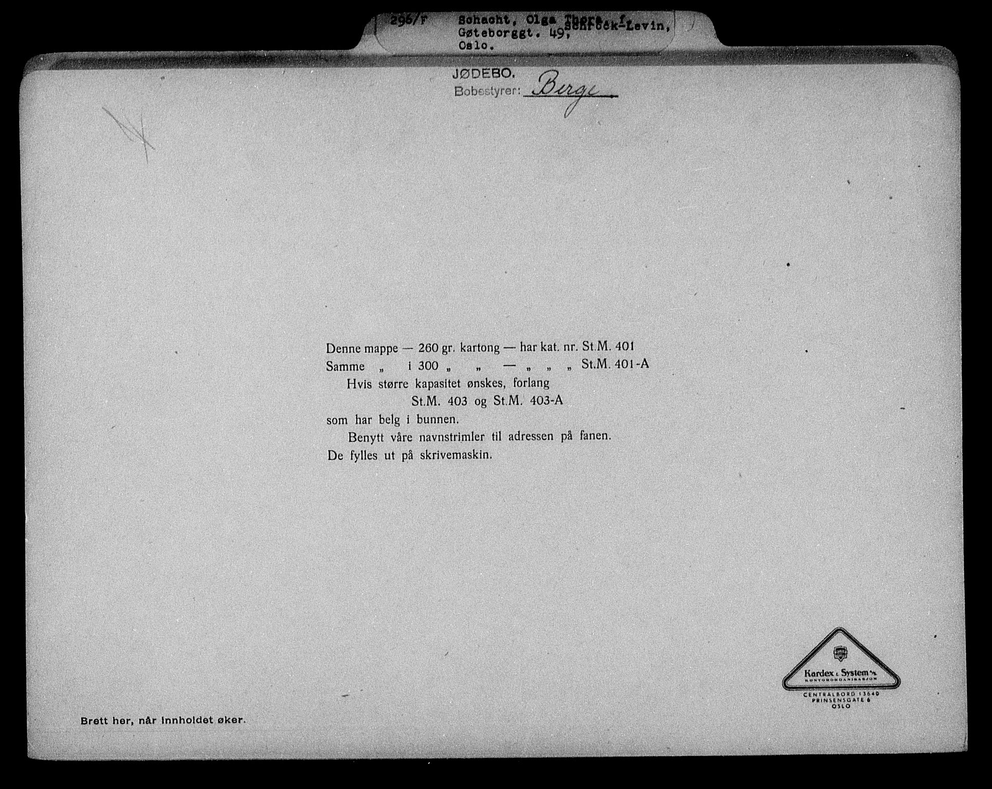 Justisdepartementet, Tilbakeføringskontoret for inndratte formuer, AV/RA-S-1564/H/Hc/Hcc/L0977: --, 1945-1947, p. 392