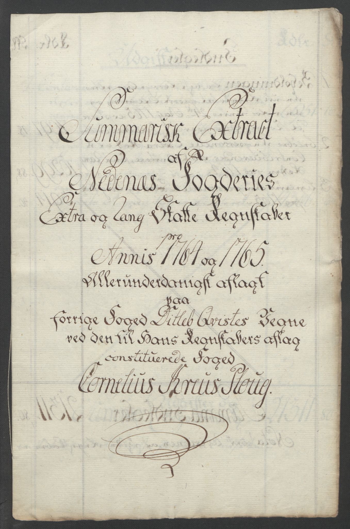 Rentekammeret inntil 1814, Reviderte regnskaper, Fogderegnskap, AV/RA-EA-4092/R39/L2424: Ekstraskatten Nedenes, 1762-1767, p. 131