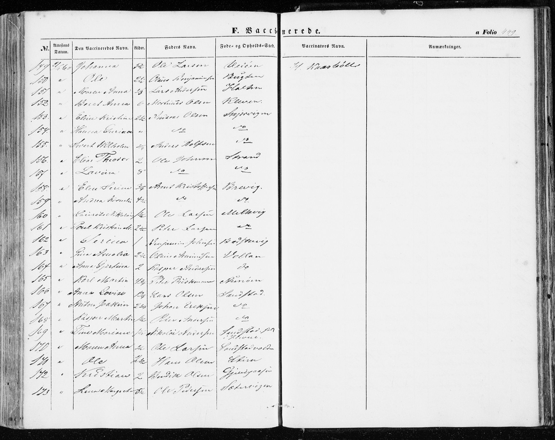 Ministerialprotokoller, klokkerbøker og fødselsregistre - Sør-Trøndelag, AV/SAT-A-1456/634/L0530: Parish register (official) no. 634A06, 1852-1860, p. 449