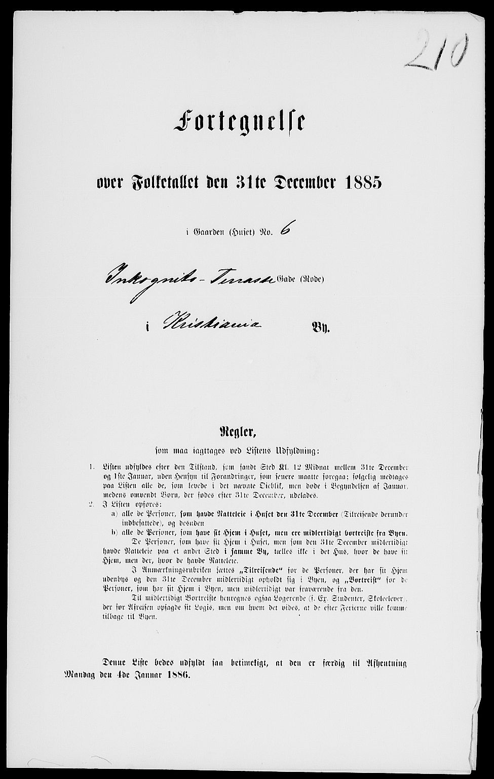 RA, 1885 census for 0301 Kristiania, 1885, p. 2900