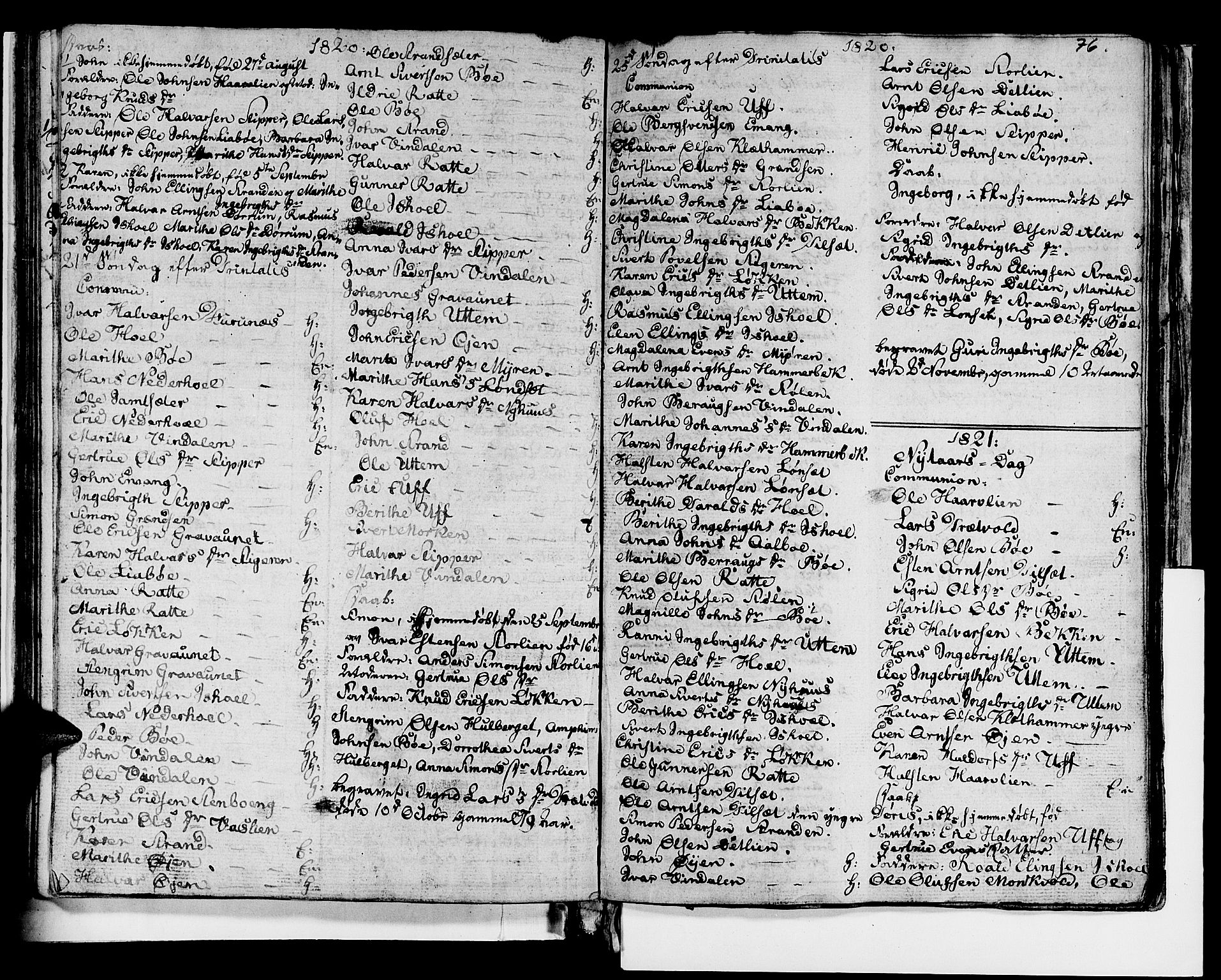 Ministerialprotokoller, klokkerbøker og fødselsregistre - Sør-Trøndelag, SAT/A-1456/679/L0921: Parish register (copy) no. 679C01, 1792-1840, p. 76
