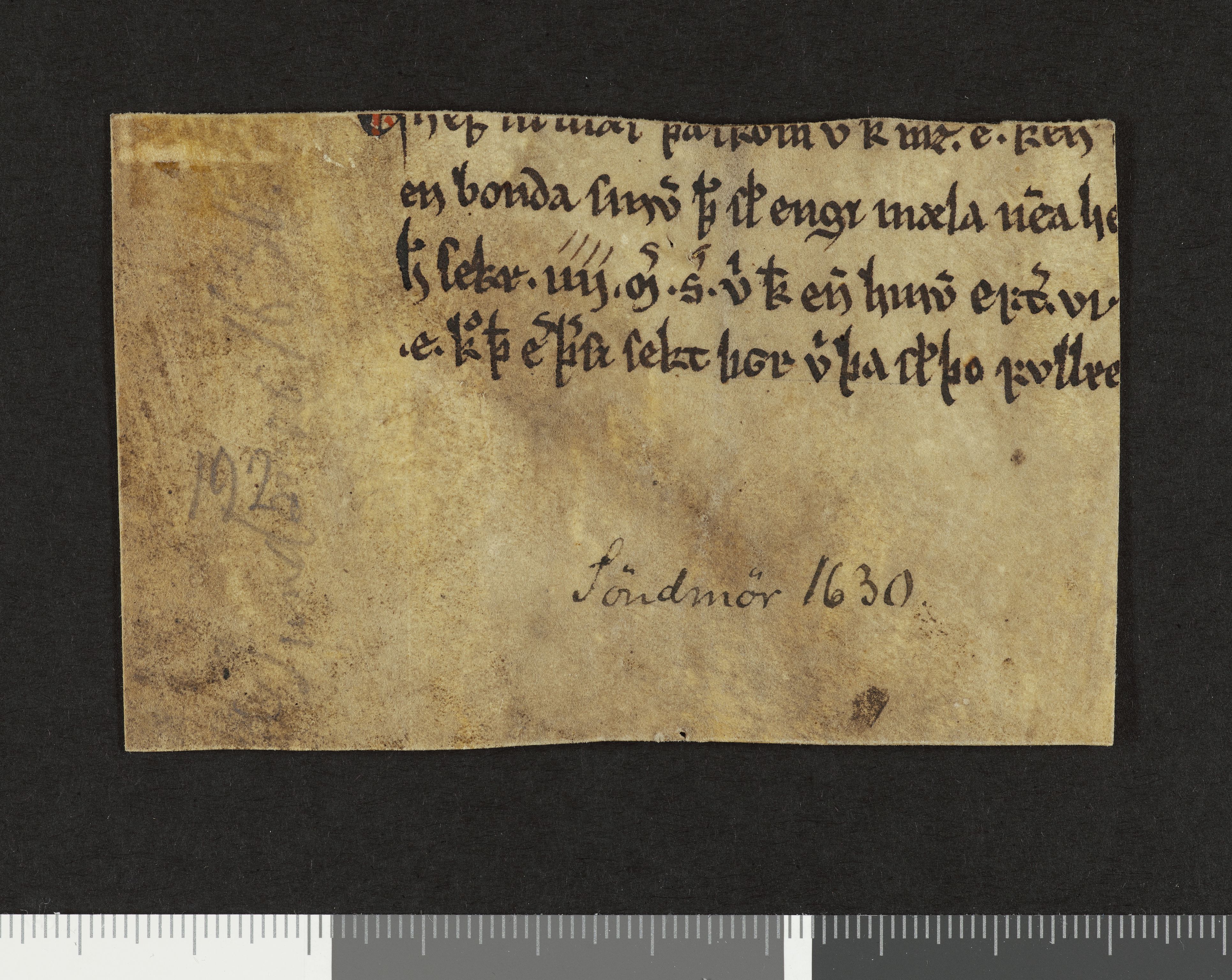 Riksarkivets diplomsamling, AV/RA-EA-5965/F26/L0002: Norrøne membranfragmenter bestand 2-9 (10), 1100-1536, p. 17