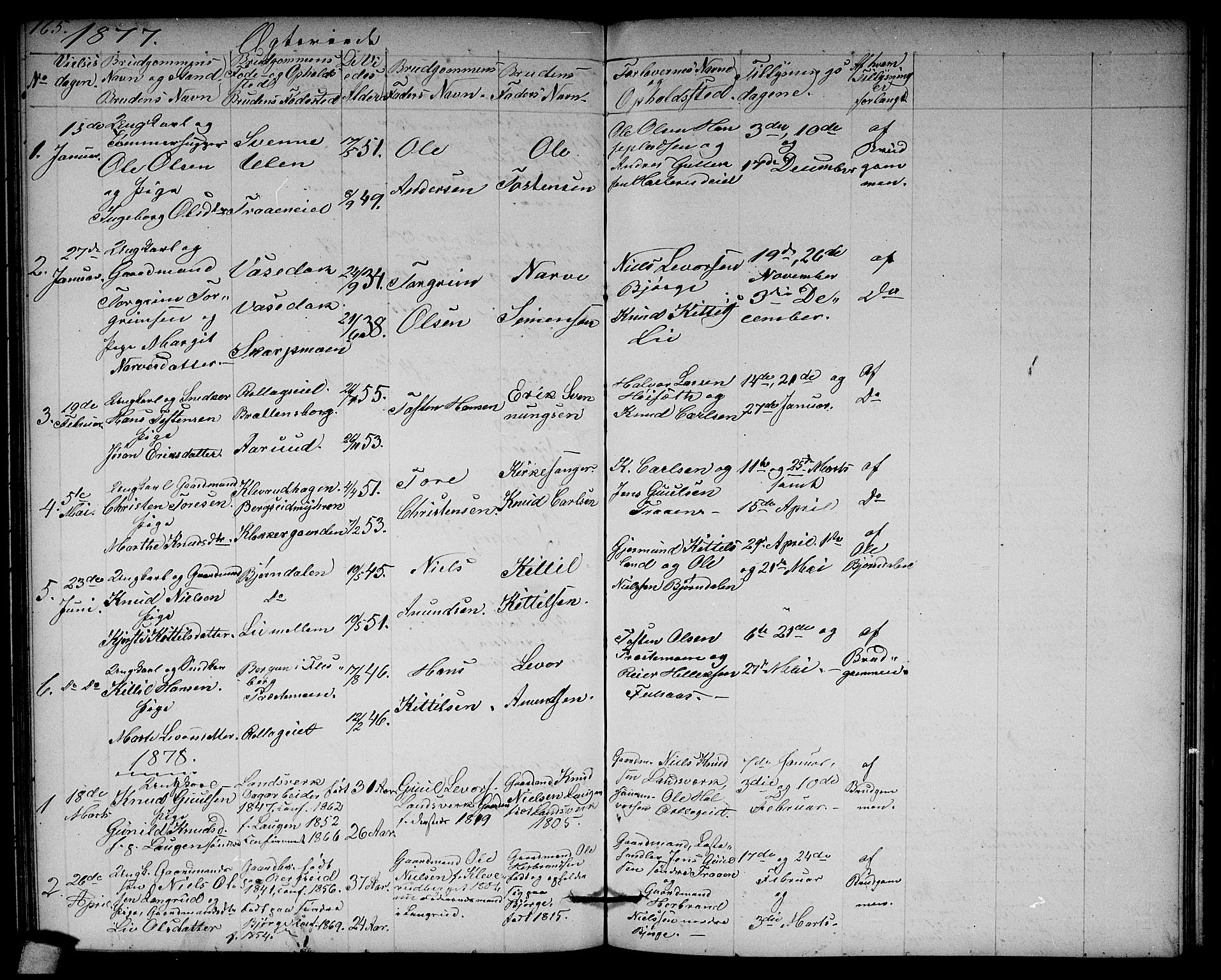 Rollag kirkebøker, SAKO/A-240/G/Ga/L0003: Parish register (copy) no. I 3, 1856-1887, p. 165
