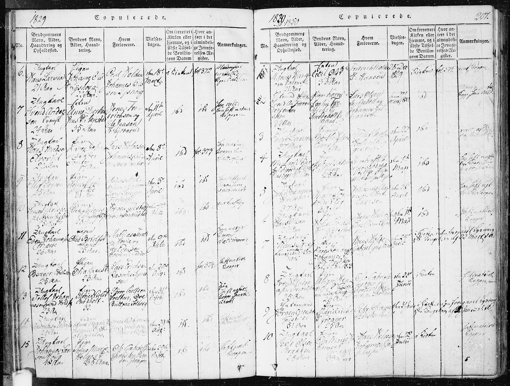 Hobøl prestekontor Kirkebøker, AV/SAO-A-2002/F/Fa/L0002: Parish register (official) no. I 2, 1814-1841, p. 207