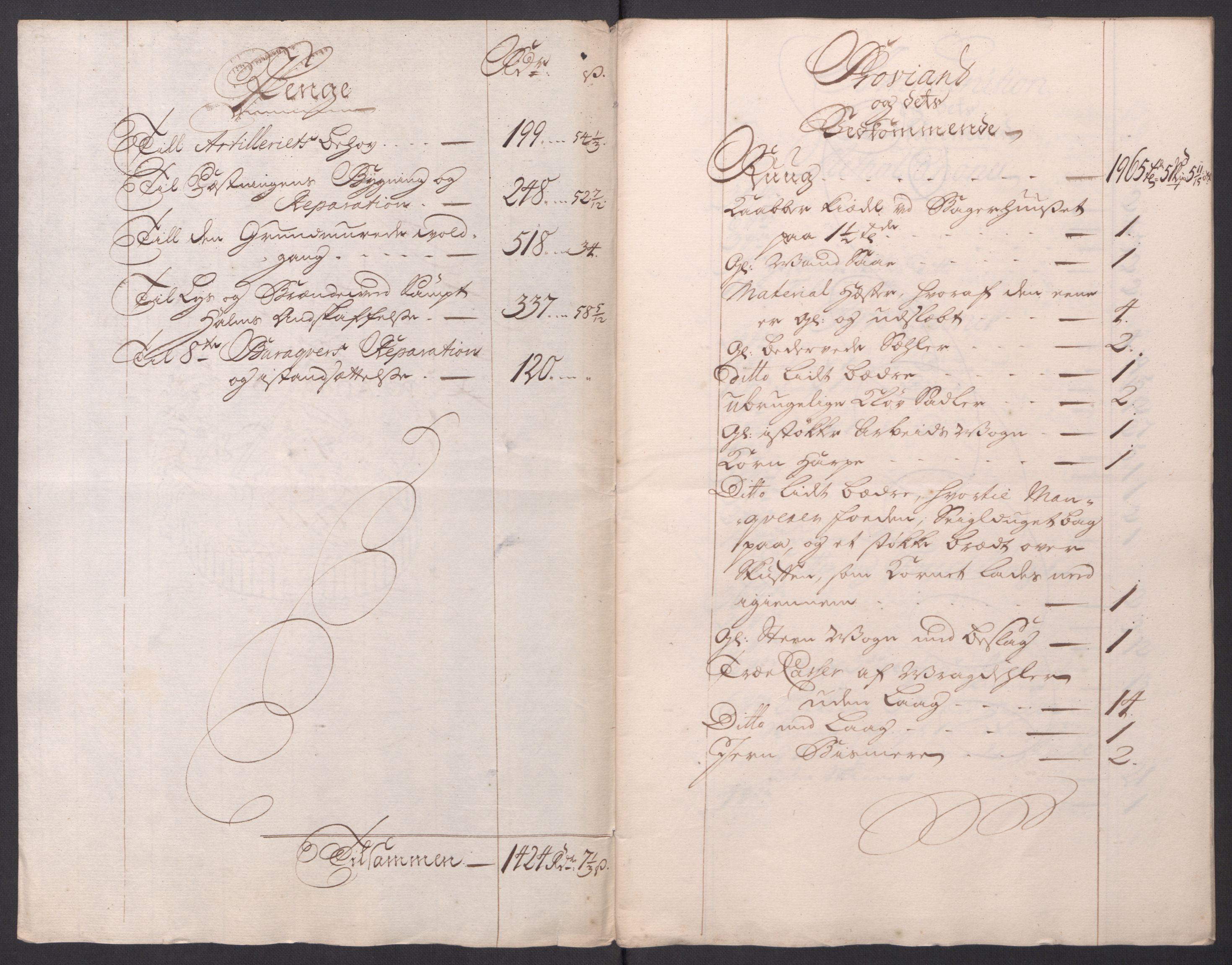 Kommanderende general (KG I) med Det norske krigsdirektorium, RA/EA-5419/D/L0154: Fredriksten festning: Brev, inventarfortegnelser og regnskapsekstrakter, 1730-1739, p. 423