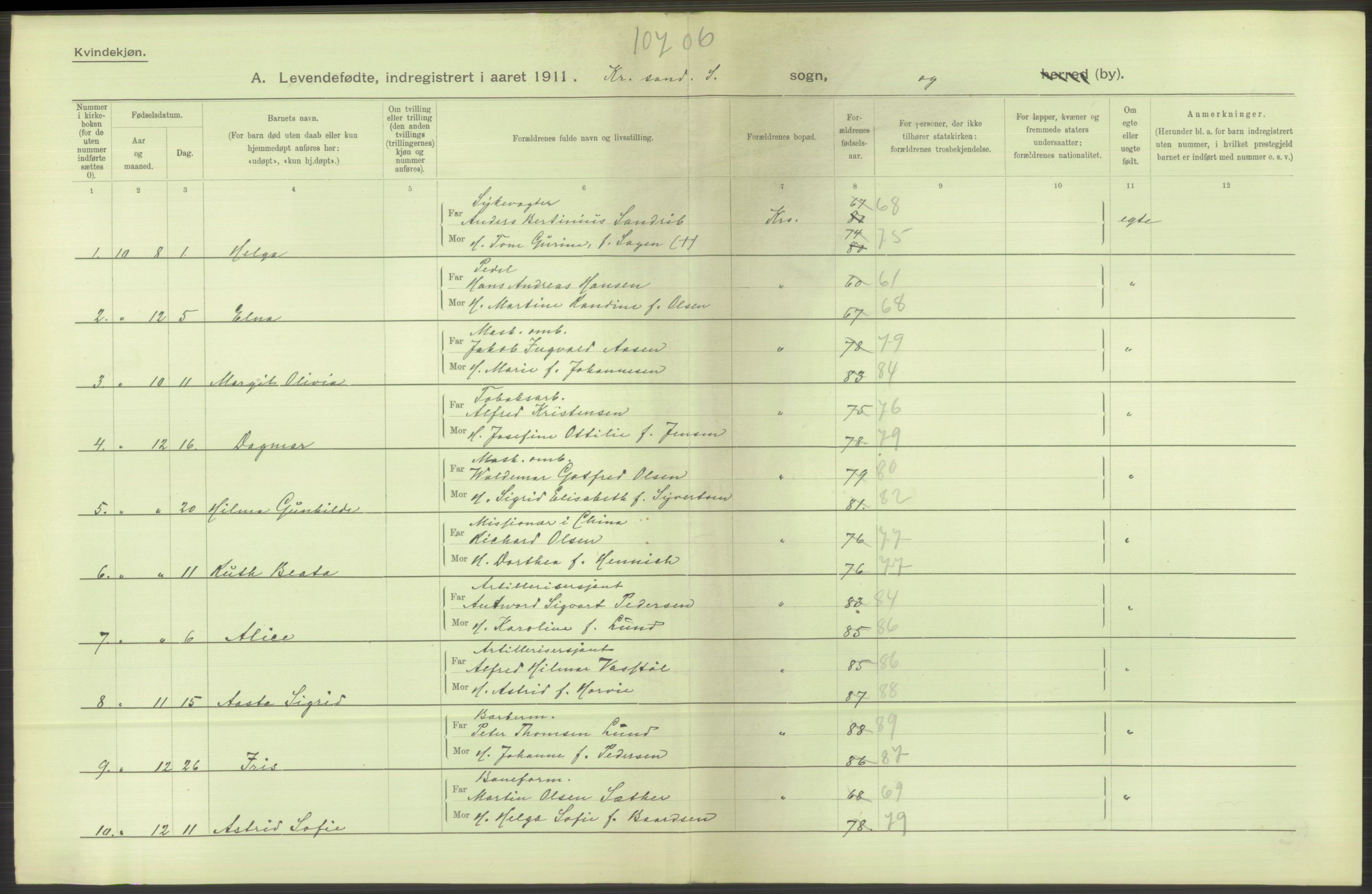Statistisk sentralbyrå, Sosiodemografiske emner, Befolkning, AV/RA-S-2228/D/Df/Dfb/Dfba/L0023: Lister og Mandals amt:  Levendefødte menn og kvinner. Bygder og byer., 1911, p. 38
