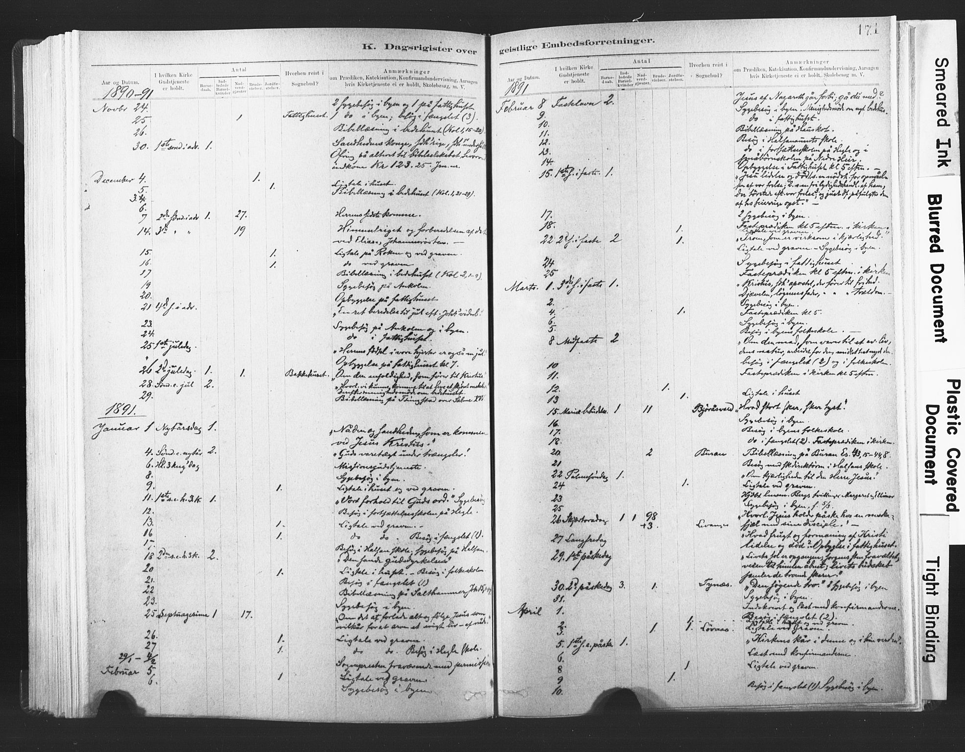 Ministerialprotokoller, klokkerbøker og fødselsregistre - Nord-Trøndelag, SAT/A-1458/720/L0189: Parish register (official) no. 720A05, 1880-1911, p. 171