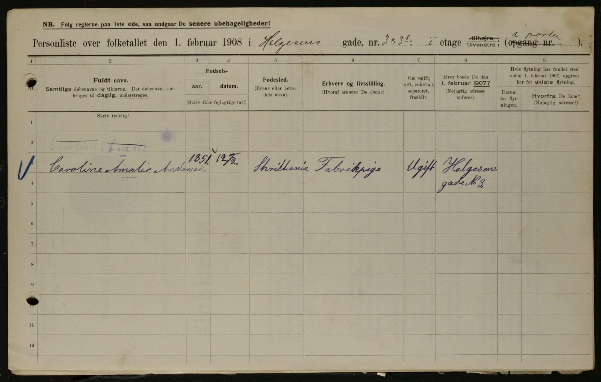 OBA, Municipal Census 1908 for Kristiania, 1908, p. 33744