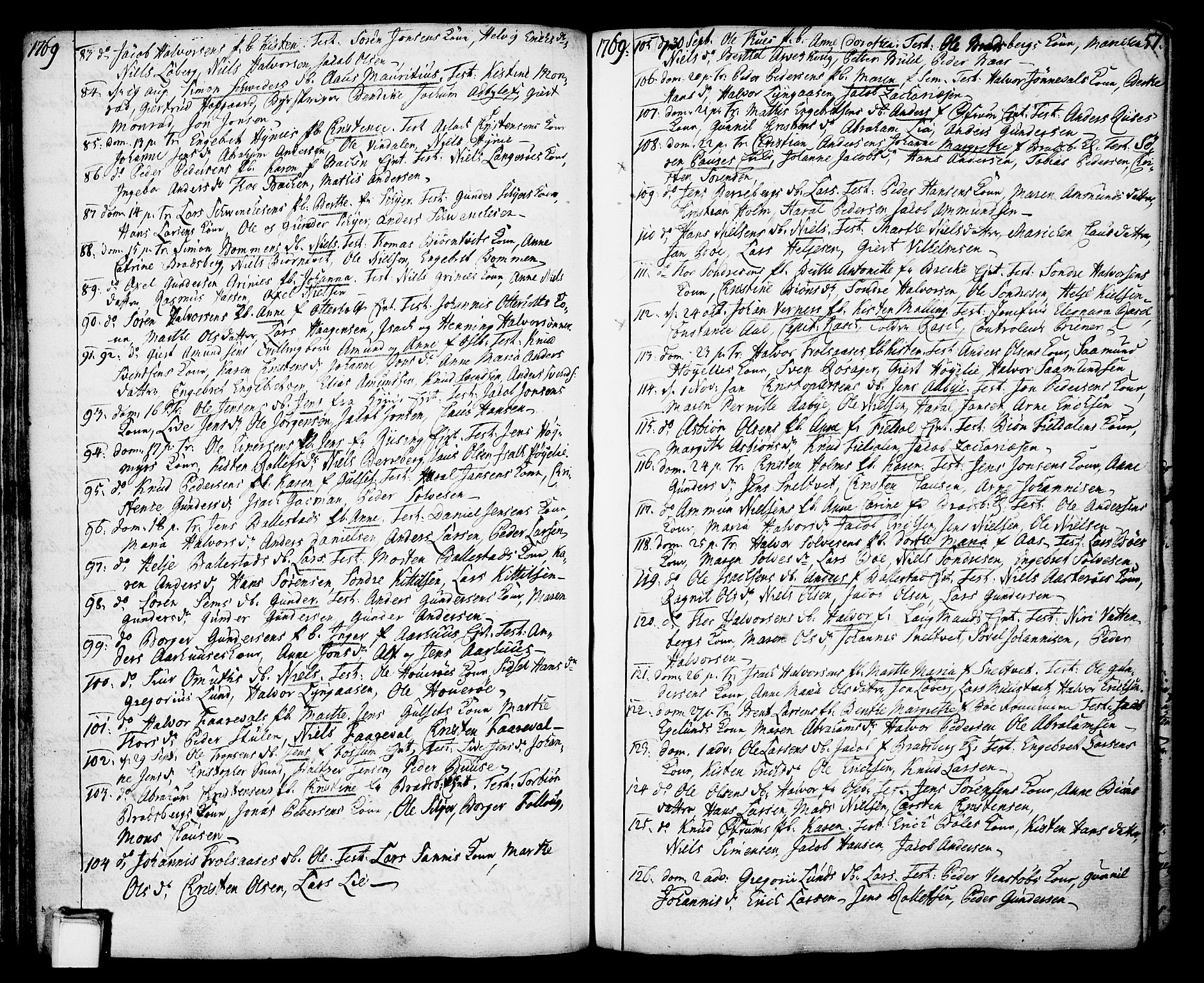 Gjerpen kirkebøker, AV/SAKO-A-265/F/Fa/L0002: Parish register (official) no. I 2, 1747-1795, p. 57