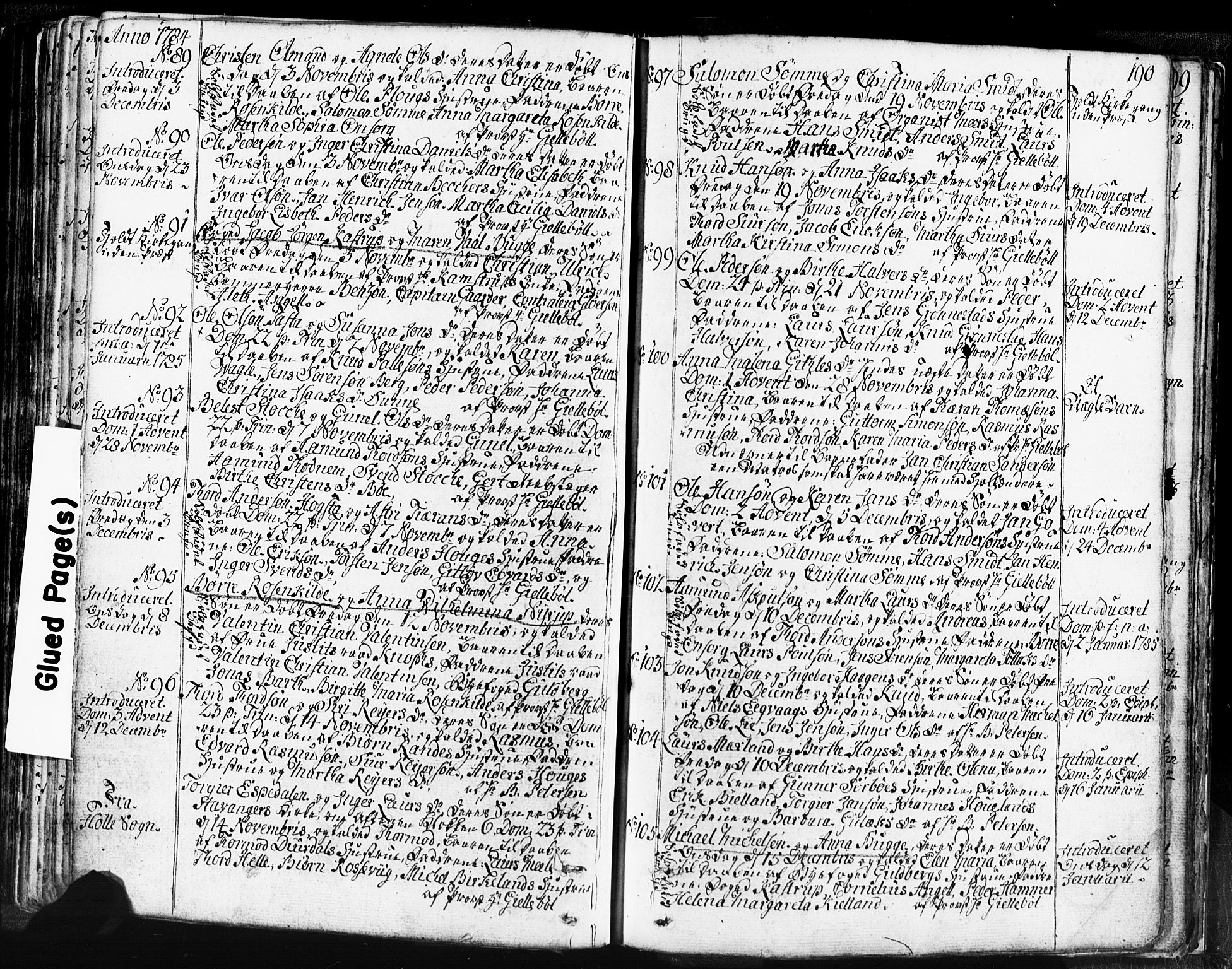 Domkirken sokneprestkontor, SAST/A-101812/001/30/30BB/L0004: Parish register (copy) no. B 4, 1752-1790, p. 190