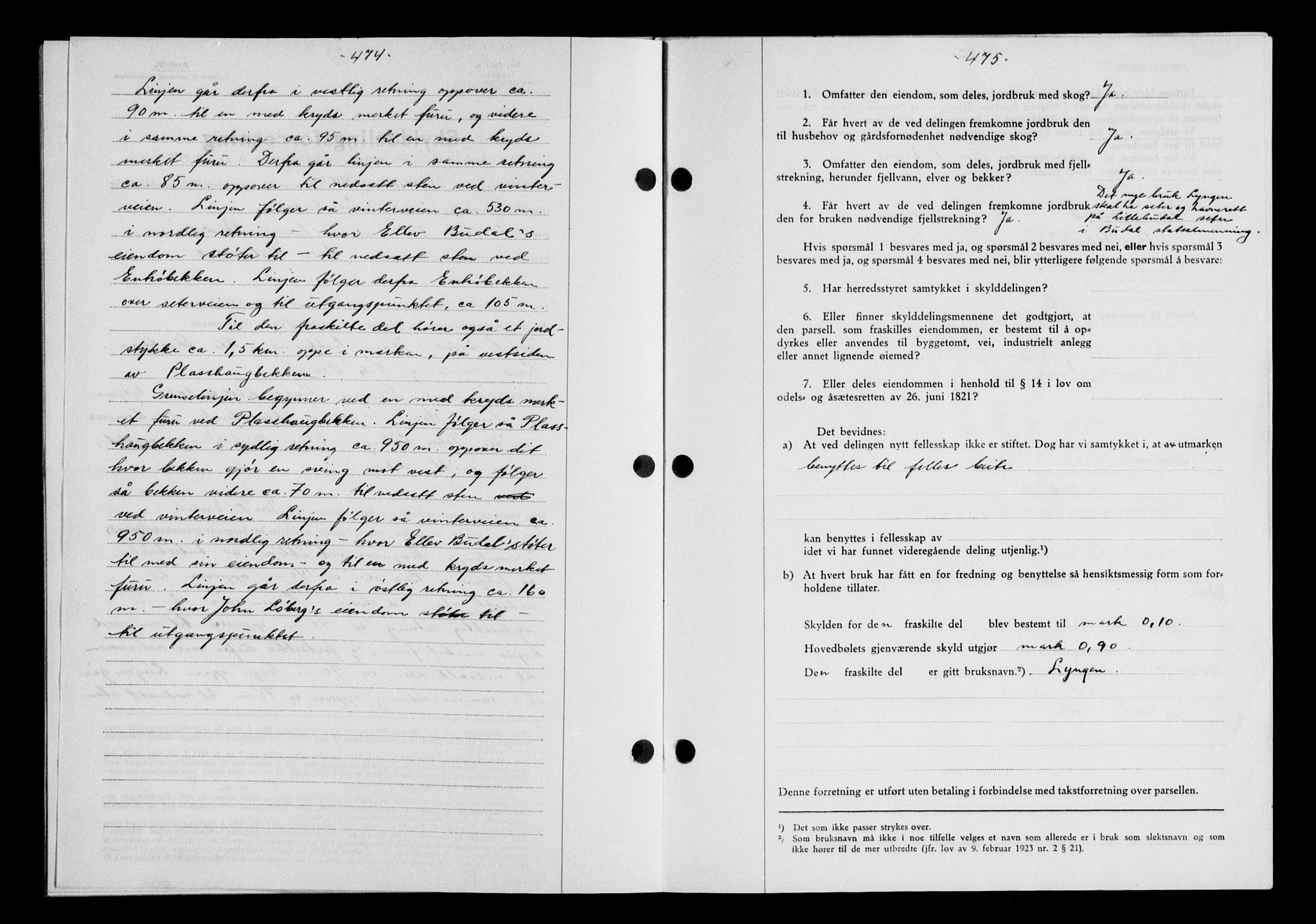 Gauldal sorenskriveri, SAT/A-0014/1/2/2C/L0058: Mortgage book no. 63, 1944-1945, Diary no: : 44/1945