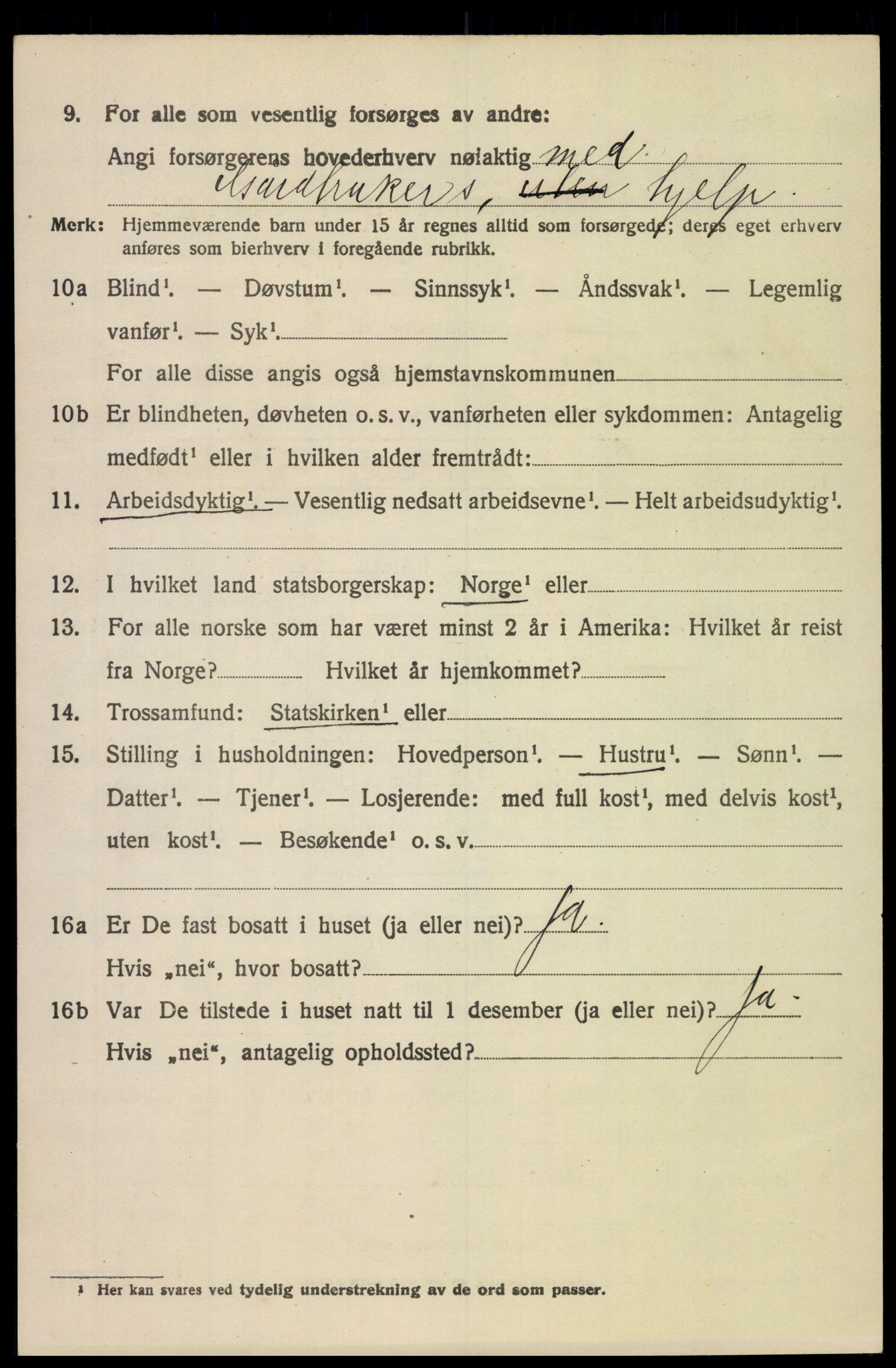 SAH, 1920 census for Nord-Fron, 1920, p. 5965