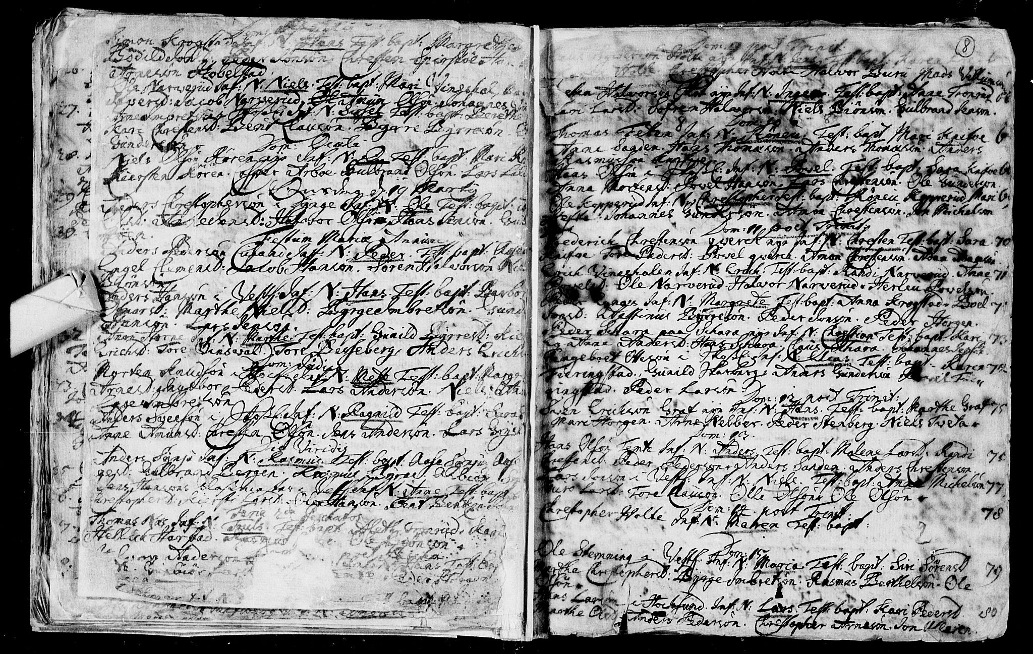 Eiker kirkebøker, AV/SAKO-A-4/F/Fa/L0003: Parish register (official) no. I 3, 1724-1753, p. 7b-8a