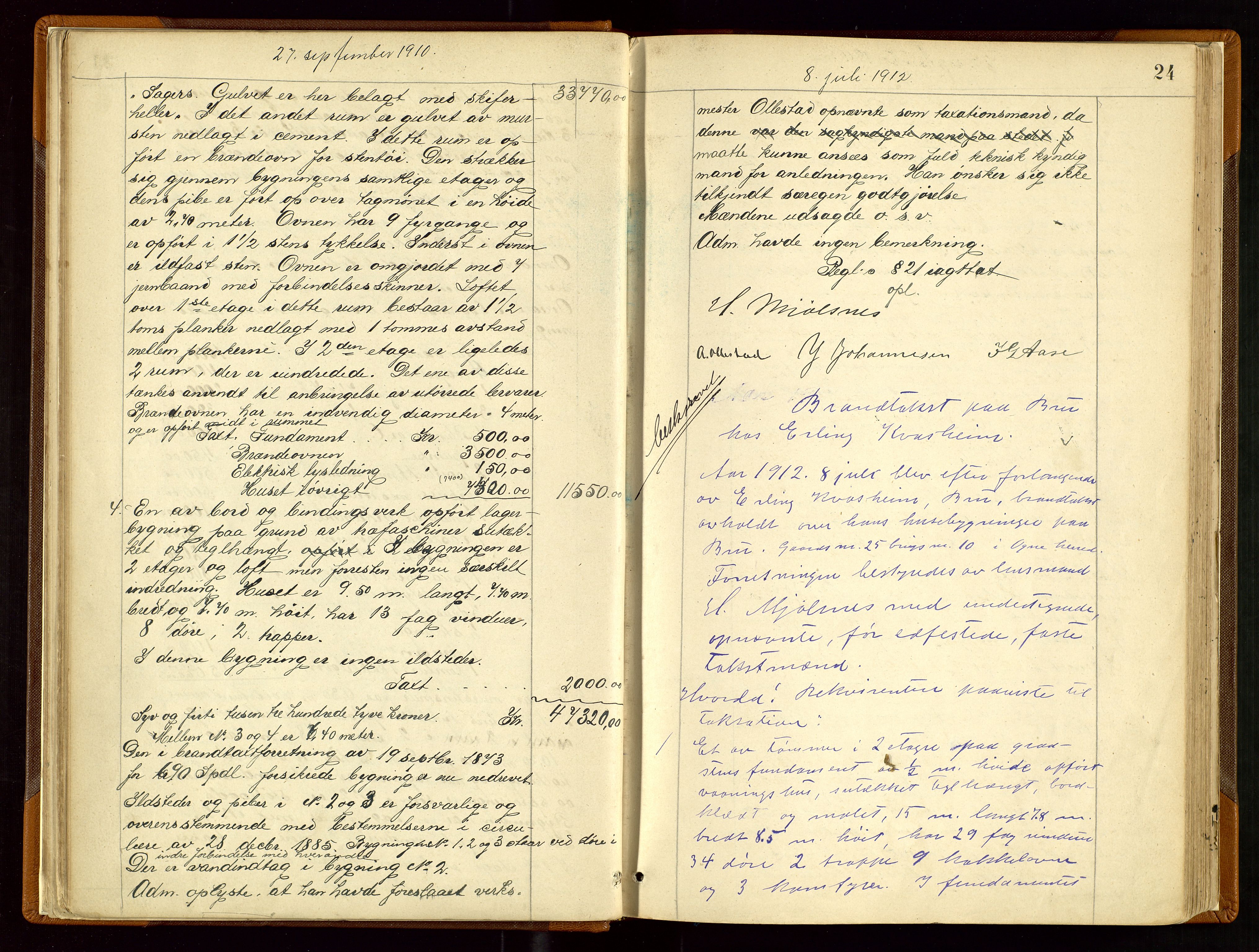 Eigersund lensmannskontor, SAST/A-100171/Goa/L0004: "Brandtakst-Protokol", 1893-1920, p. 23b-24a