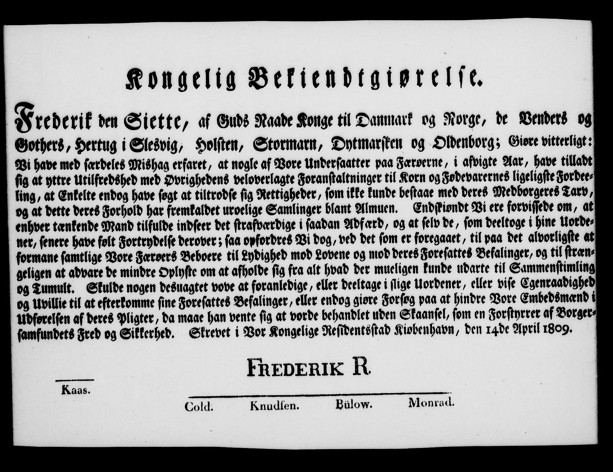 Rentekammeret, Kammerkanselliet, AV/RA-EA-3111/G/Gf/Gfa/L0091: Norsk relasjons- og resolusjonsprotokoll (merket RK 52.91), 1809, p. 163