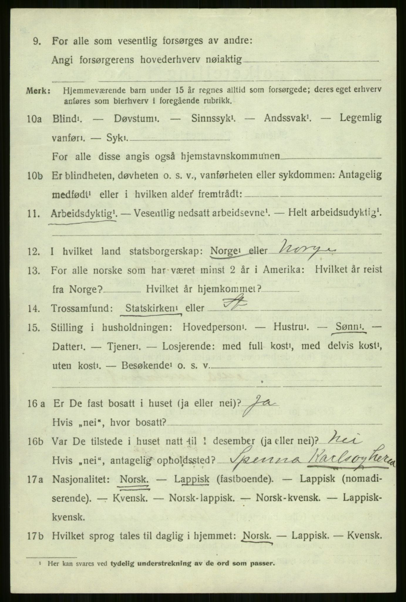 SATØ, 1920 census for Skjervøy, 1920, p. 5998