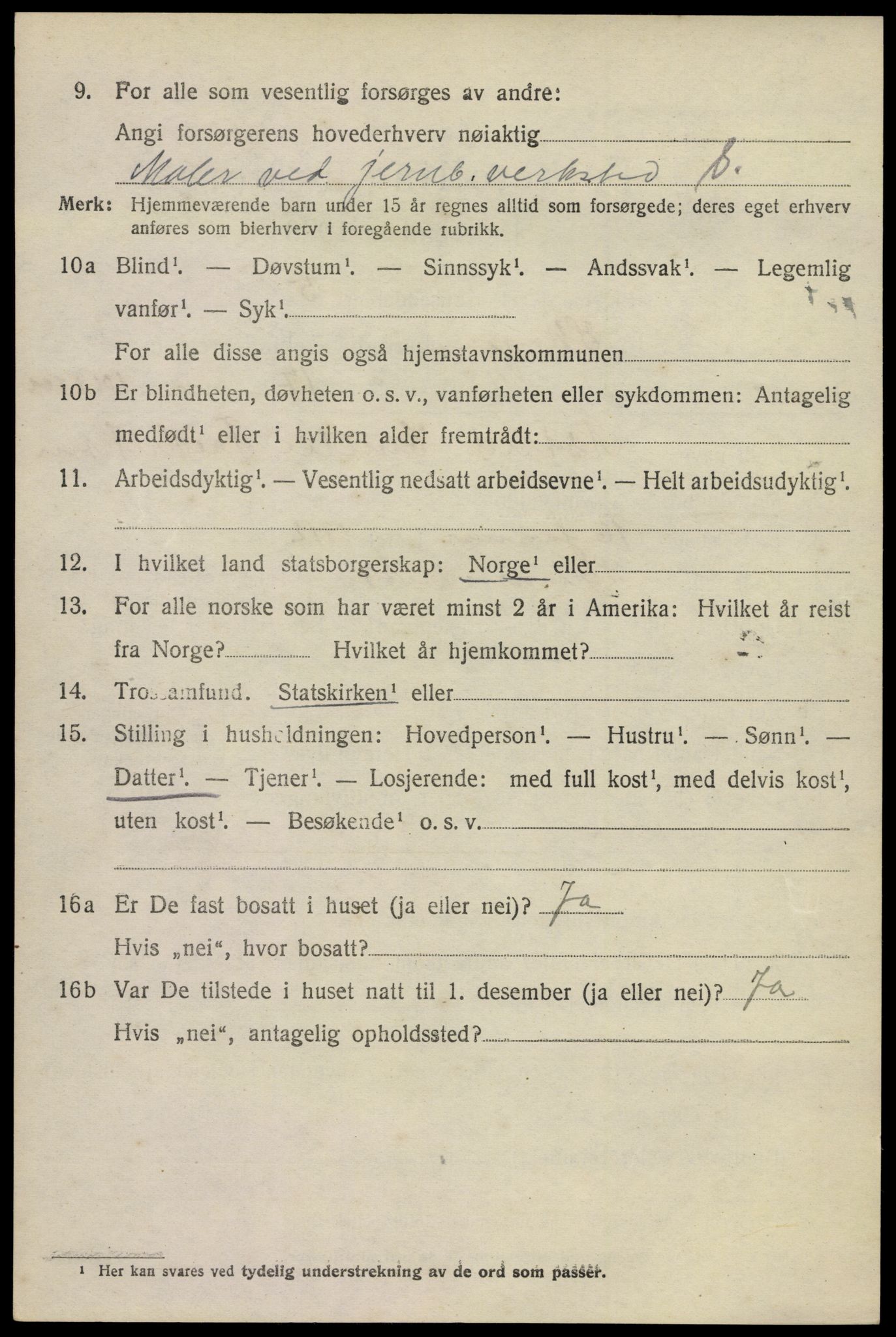 SAKO, 1920 census for Skoger, 1920, p. 9292