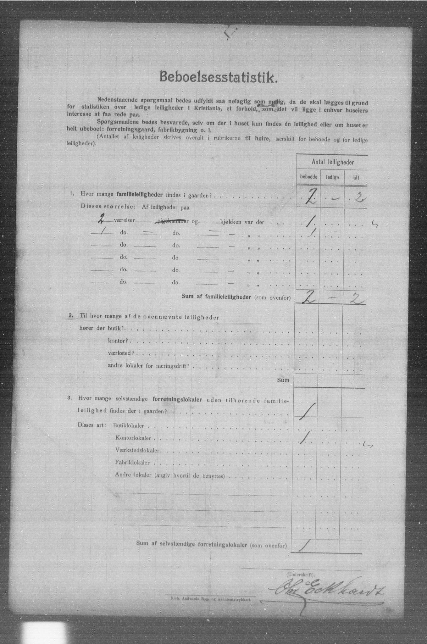 OBA, Municipal Census 1904 for Kristiania, 1904, p. 11109