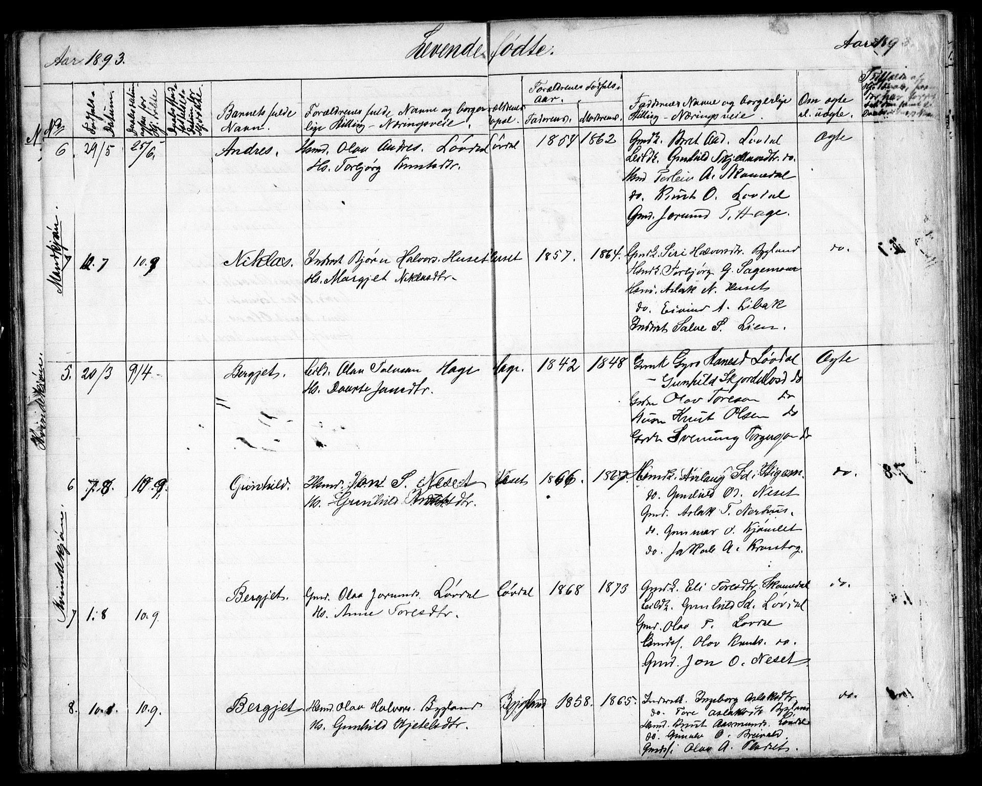 Bygland sokneprestkontor, SAK/1111-0006/F/Fb/Fbb/L0003: Parish register (copy) no. B 3, 1887-1901, p. 23
