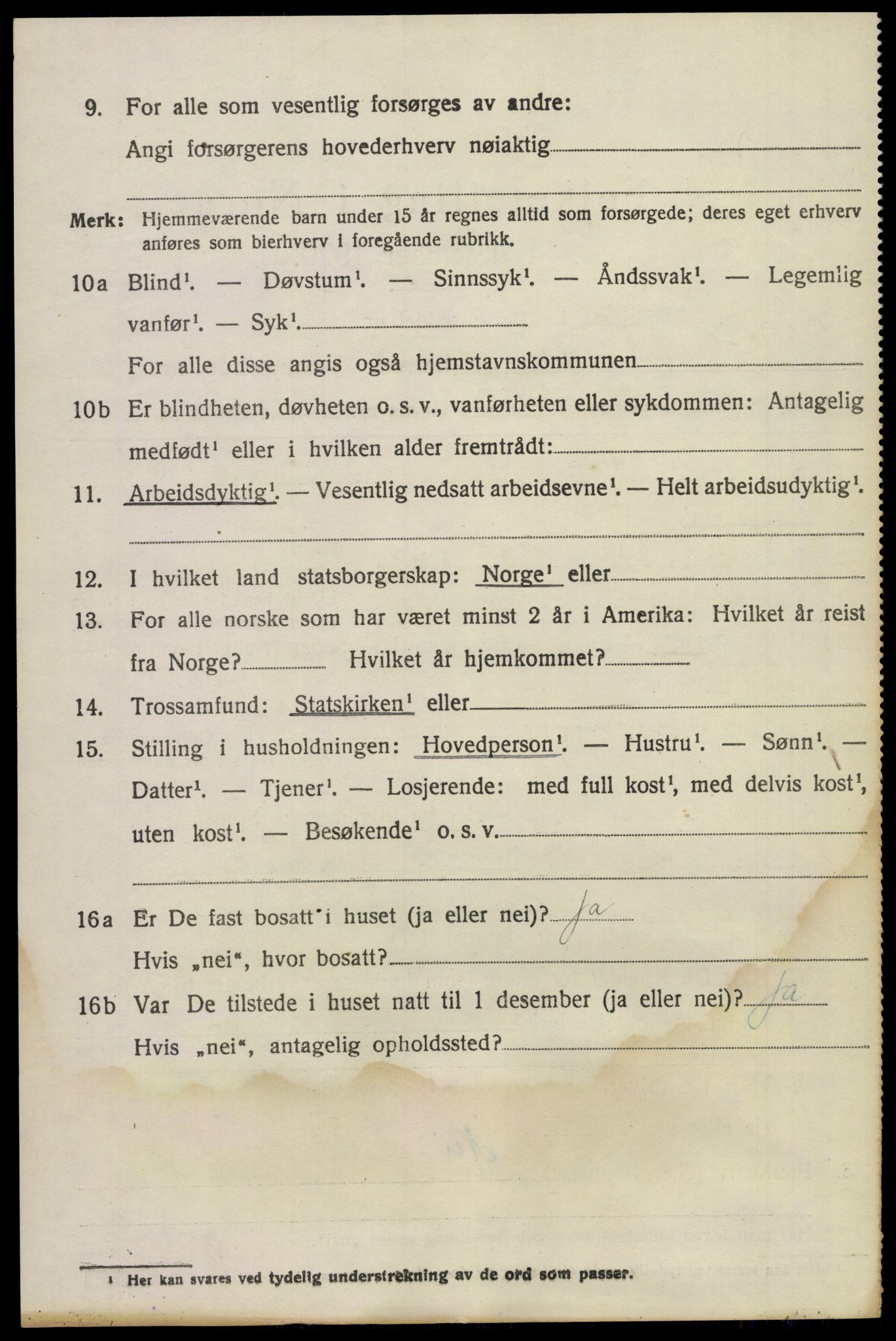 SAKO, 1920 census for Våle, 1920, p. 5485