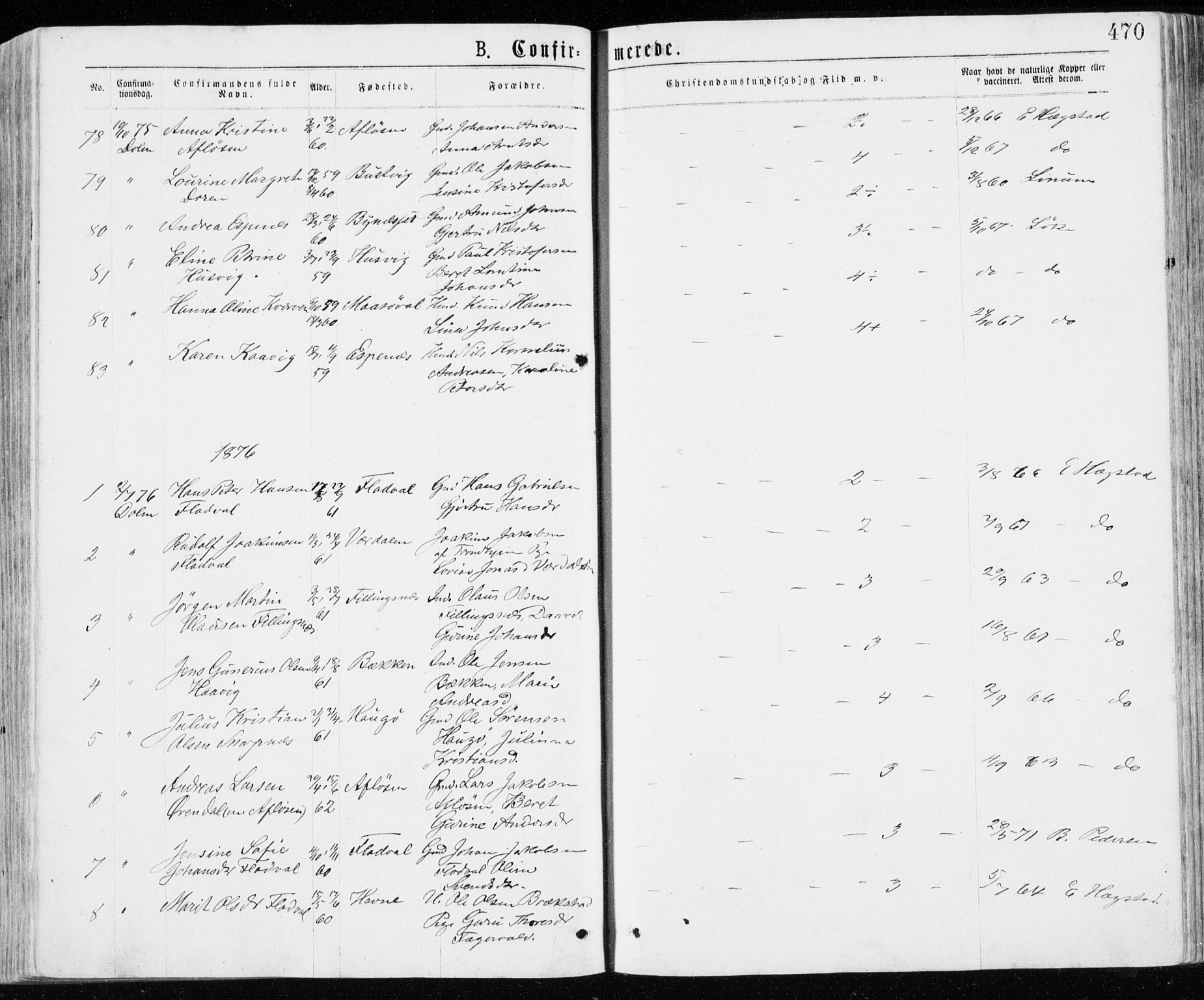 Ministerialprotokoller, klokkerbøker og fødselsregistre - Sør-Trøndelag, SAT/A-1456/640/L0576: Parish register (official) no. 640A01, 1846-1876, p. 470