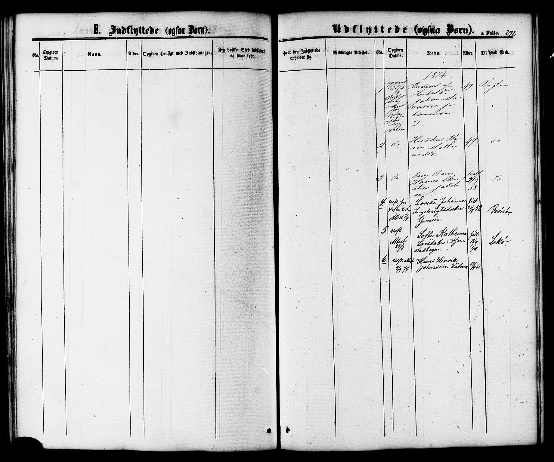 Ministerialprotokoller, klokkerbøker og fødselsregistre - Nordland, SAT/A-1459/810/L0146: Parish register (official) no. 810A08 /1, 1862-1874, p. 292