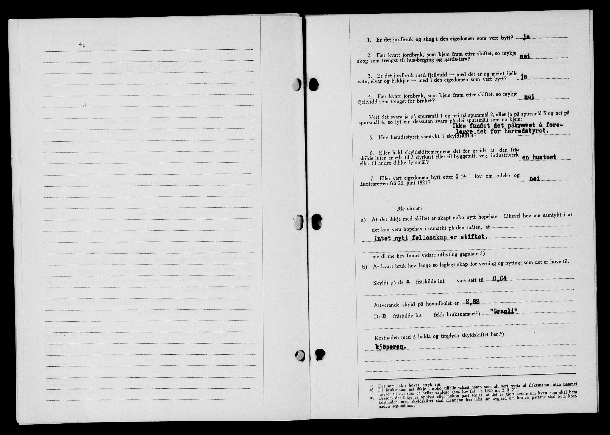Flekkefjord sorenskriveri, SAK/1221-0001/G/Gb/Gba/L0061: Mortgage book no. A-9, 1946-1947, Diary no: : 752/1946