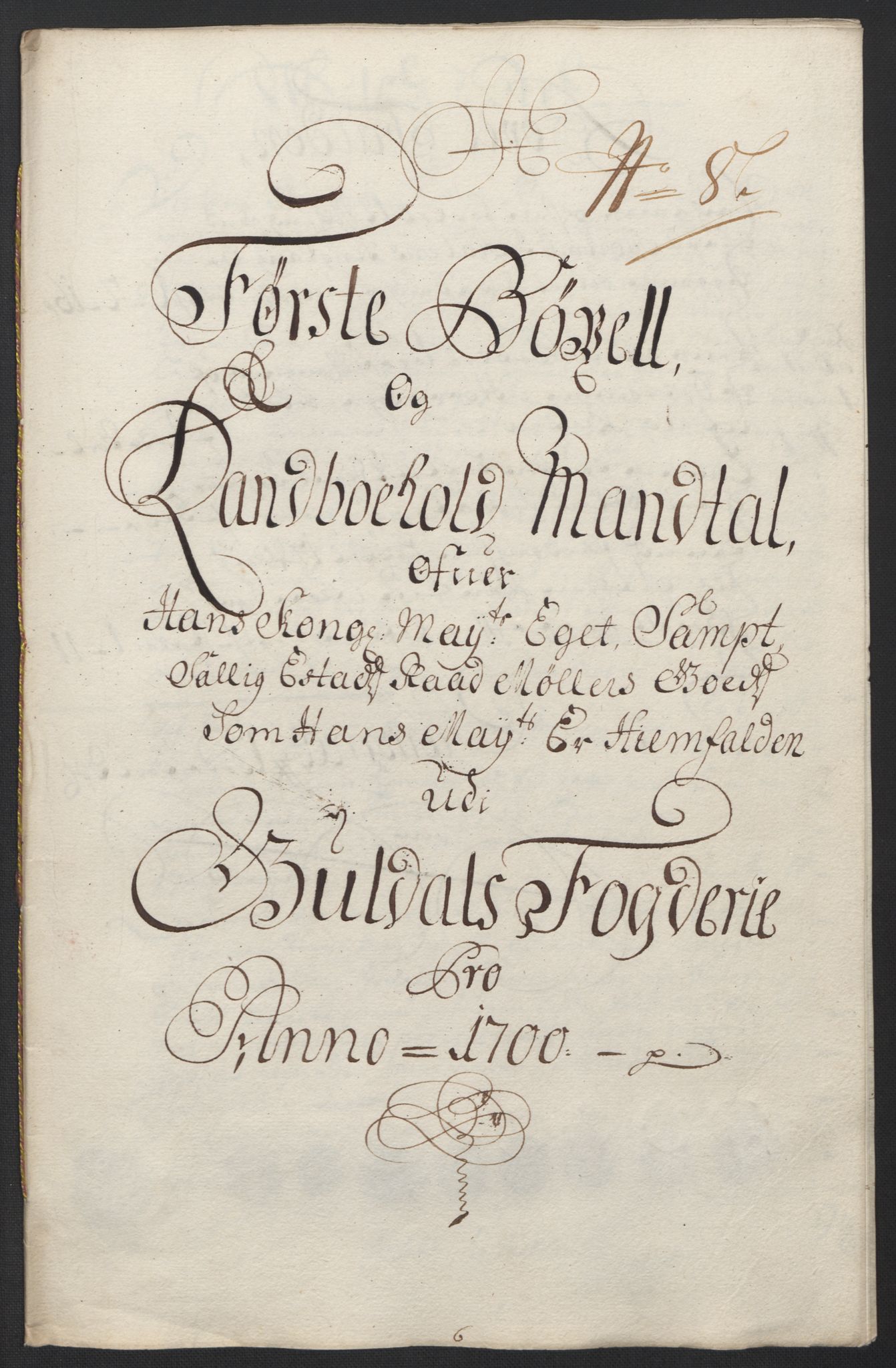 Rentekammeret inntil 1814, Reviderte regnskaper, Fogderegnskap, AV/RA-EA-4092/R60/L3950: Fogderegnskap Orkdal og Gauldal, 1700, p. 354