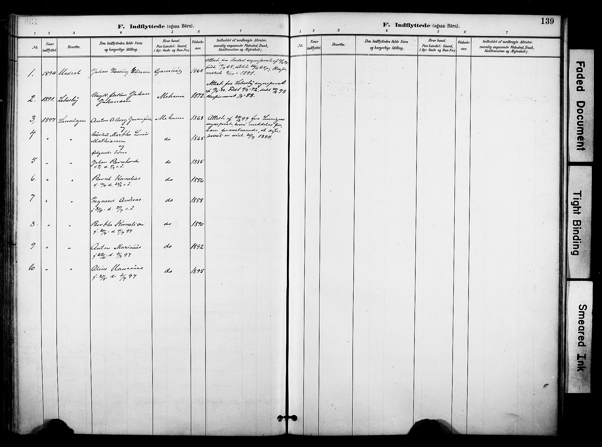 Tana sokneprestkontor, AV/SATØ-S-1334/H/Ha/L0006kirke: Parish register (official) no. 6, 1892-1908, p. 139