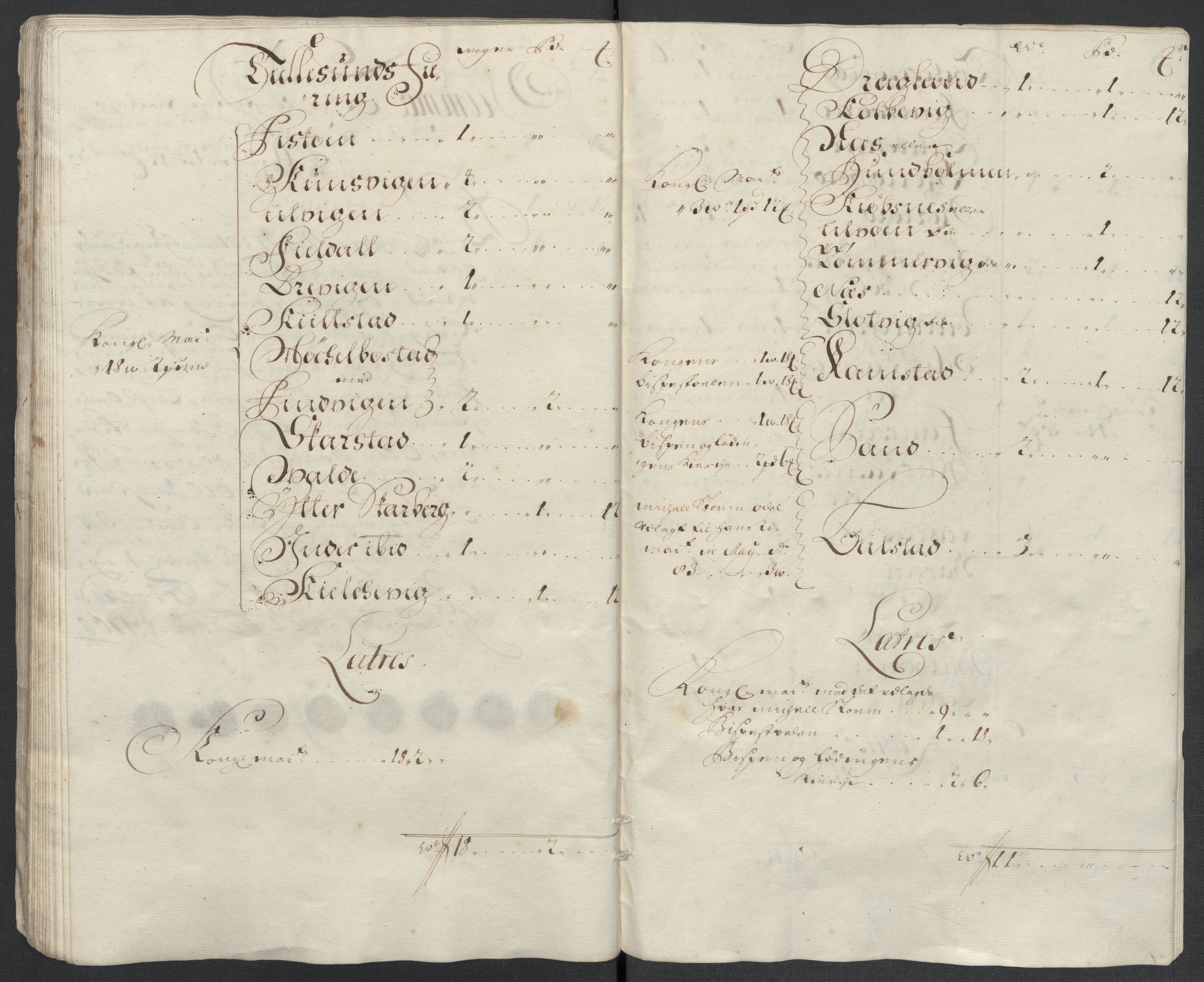 Rentekammeret inntil 1814, Reviderte regnskaper, Fogderegnskap, AV/RA-EA-4092/R66/L4581: Fogderegnskap Salten, 1707-1710, p. 251