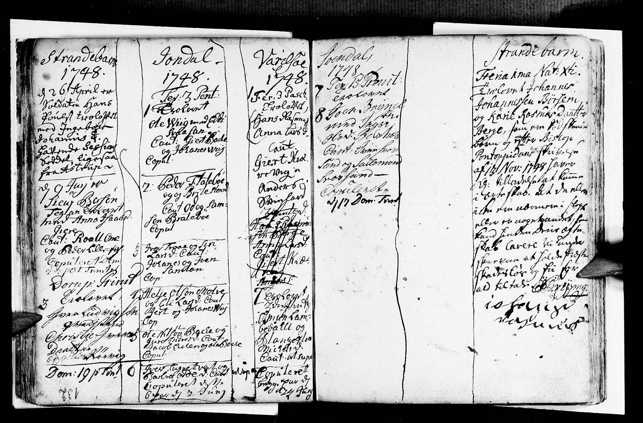 Strandebarm sokneprestembete, SAB/A-78401/H/Haa: Parish register (official) no. A 2 /1, 1727-1750, p. 132