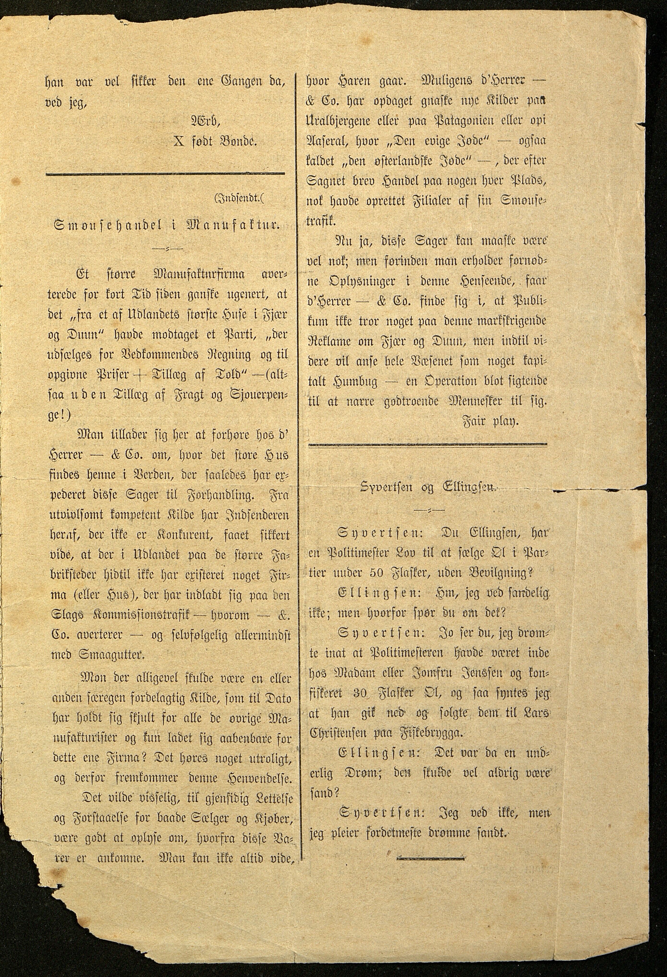 Spidskuglen, AAKS/PA-2823/X/L0001/0001: Spidskuglen / Årg. 1887, nr. 1–2, 4–23, 25–36, 1887