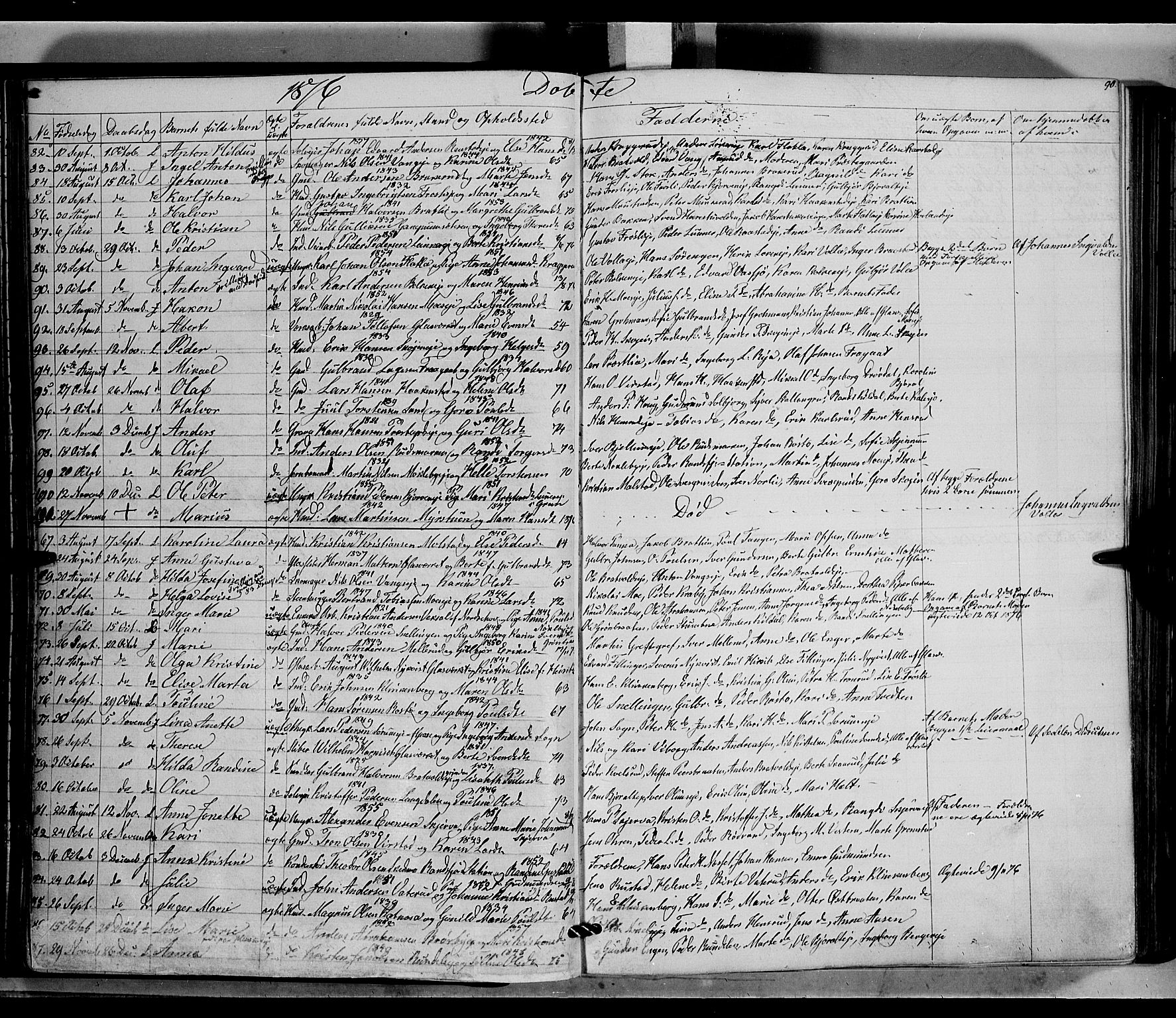 Jevnaker prestekontor, AV/SAH-PREST-116/H/Ha/Haa/L0007: Parish register (official) no. 7, 1858-1876, p. 90