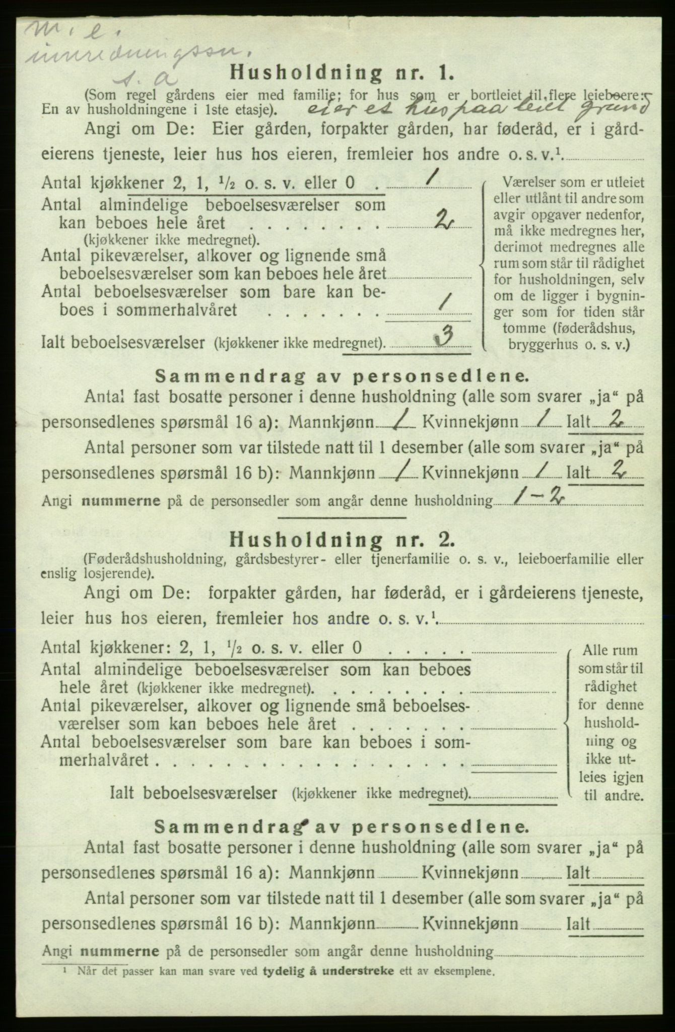 SAB, 1920 census for Kvinnherad, 1920, p. 203