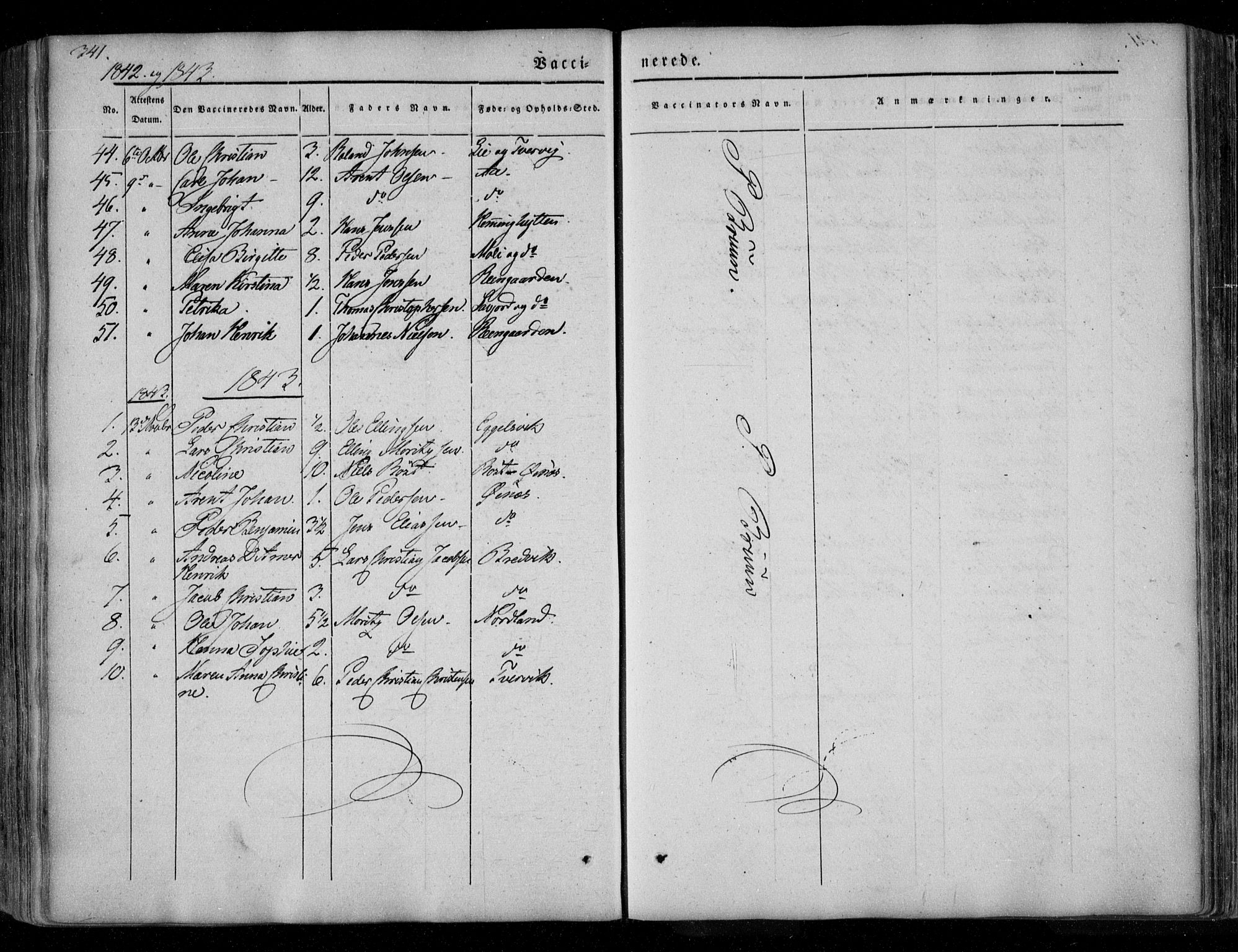 Ministerialprotokoller, klokkerbøker og fødselsregistre - Nordland, AV/SAT-A-1459/846/L0644: Parish register (official) no. 846A02, 1837-1872, p. 341