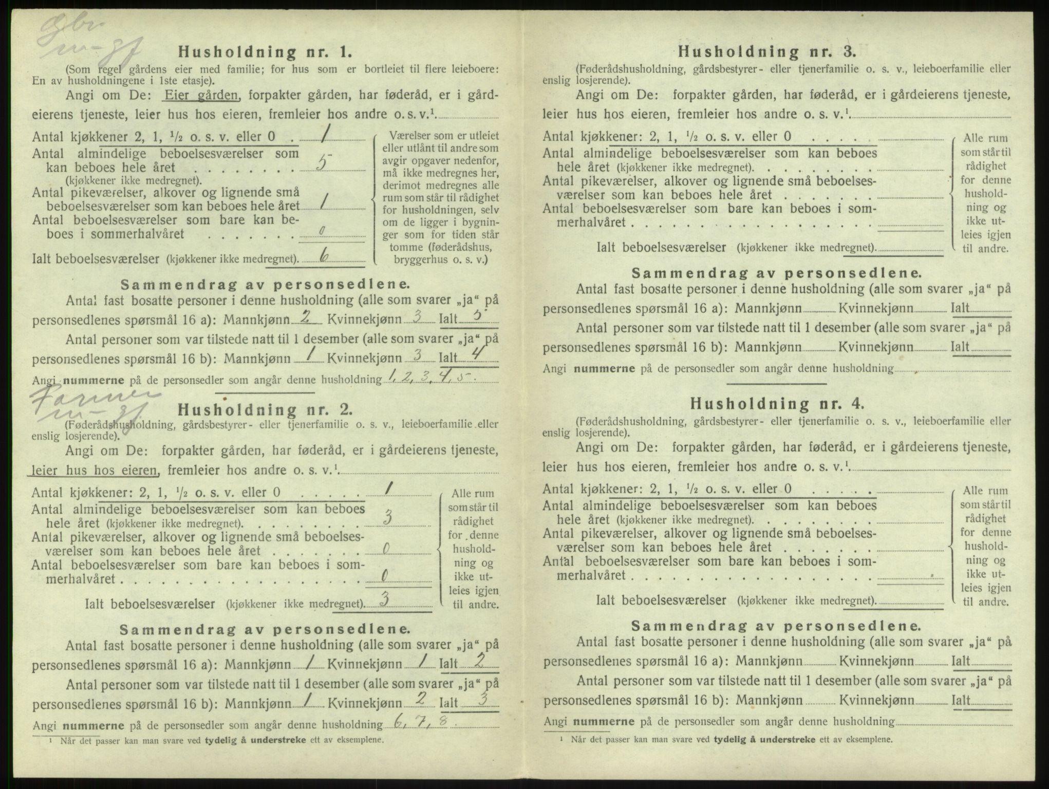 SAB, 1920 census for Sogndal, 1920, p. 272