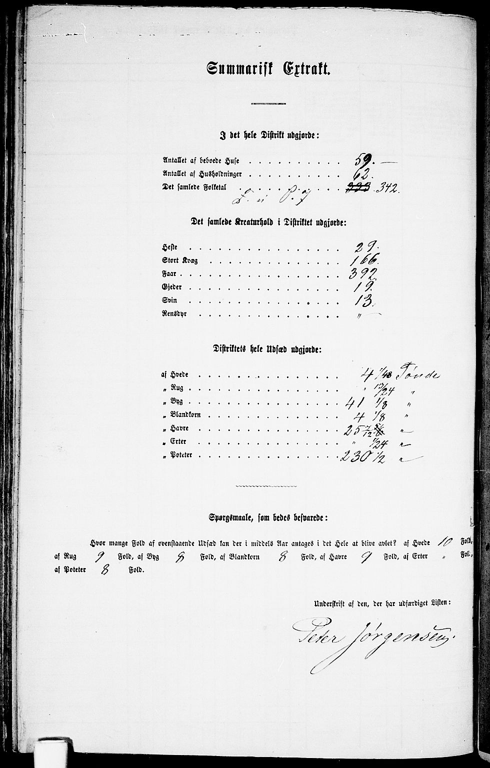 RA, 1865 census for Gjerstad, 1865, p. 120