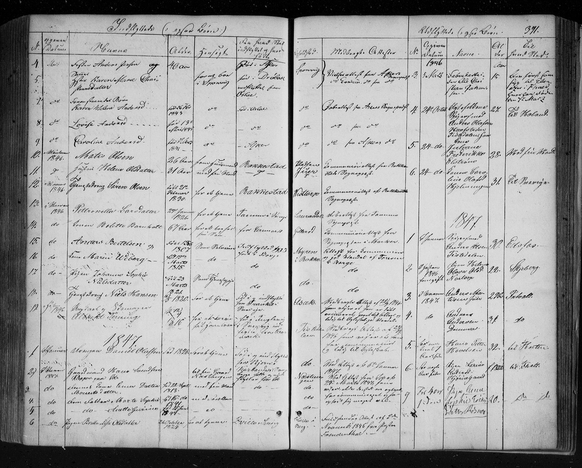 Berg prestekontor Kirkebøker, AV/SAO-A-10902/F/Fa/L0004: Parish register (official) no. I 4, 1843-1860, p. 391