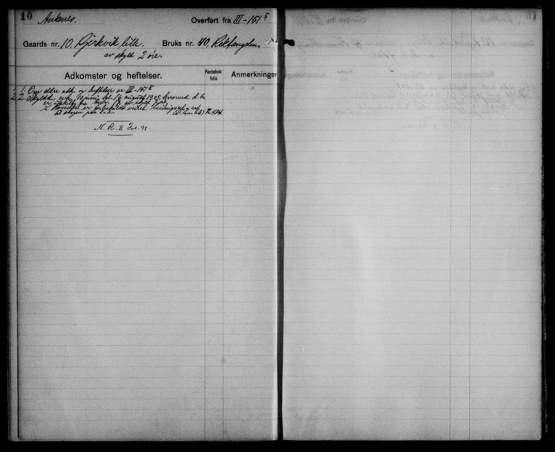 Steigen og Ofoten sorenskriveri, AV/SAT-A-0030/1/2/2A/L0027: Mortgage register no. 27, p. 10