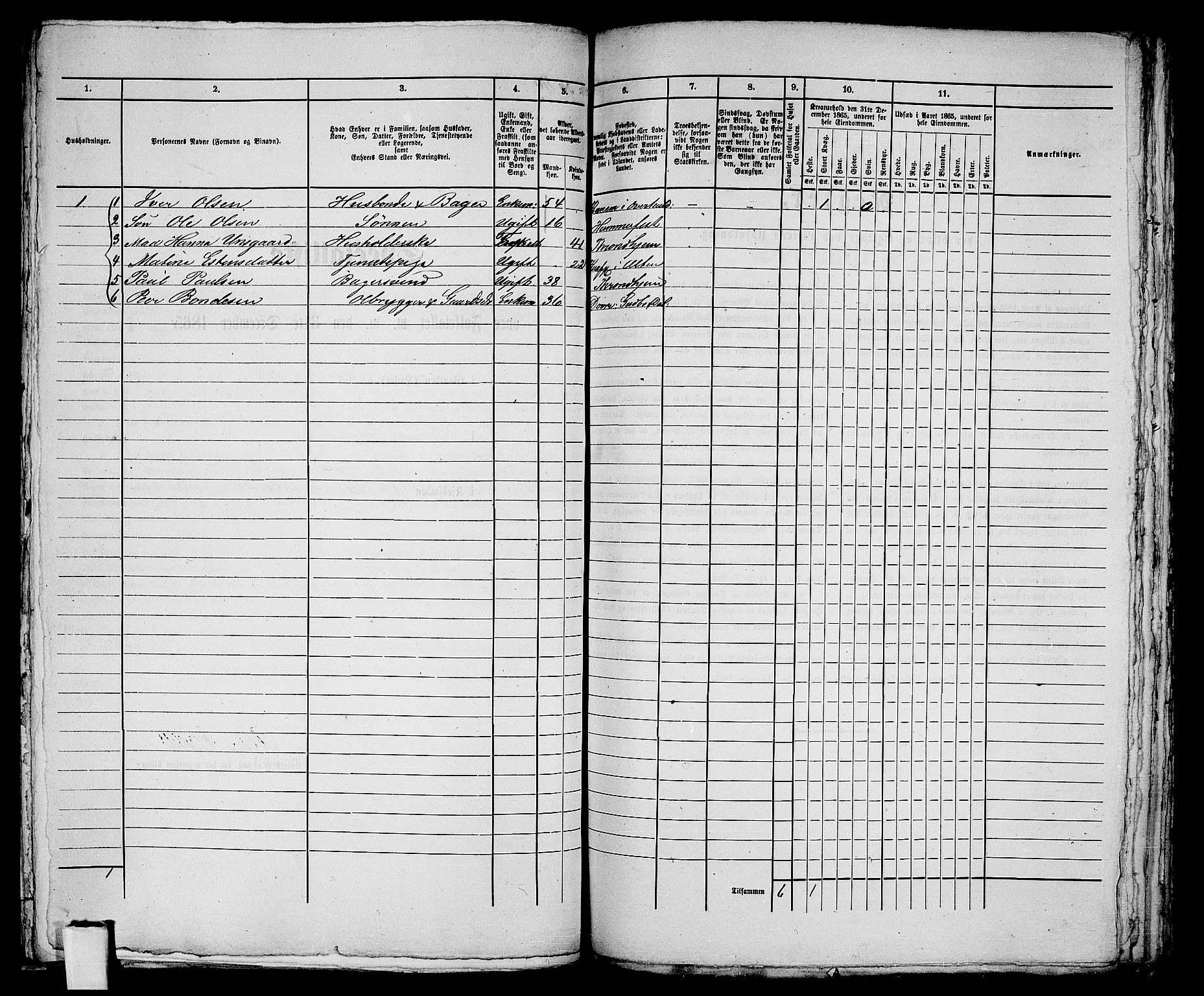 RA, 1865 census for Hammerfest/Hammerfest, 1865, p. 228