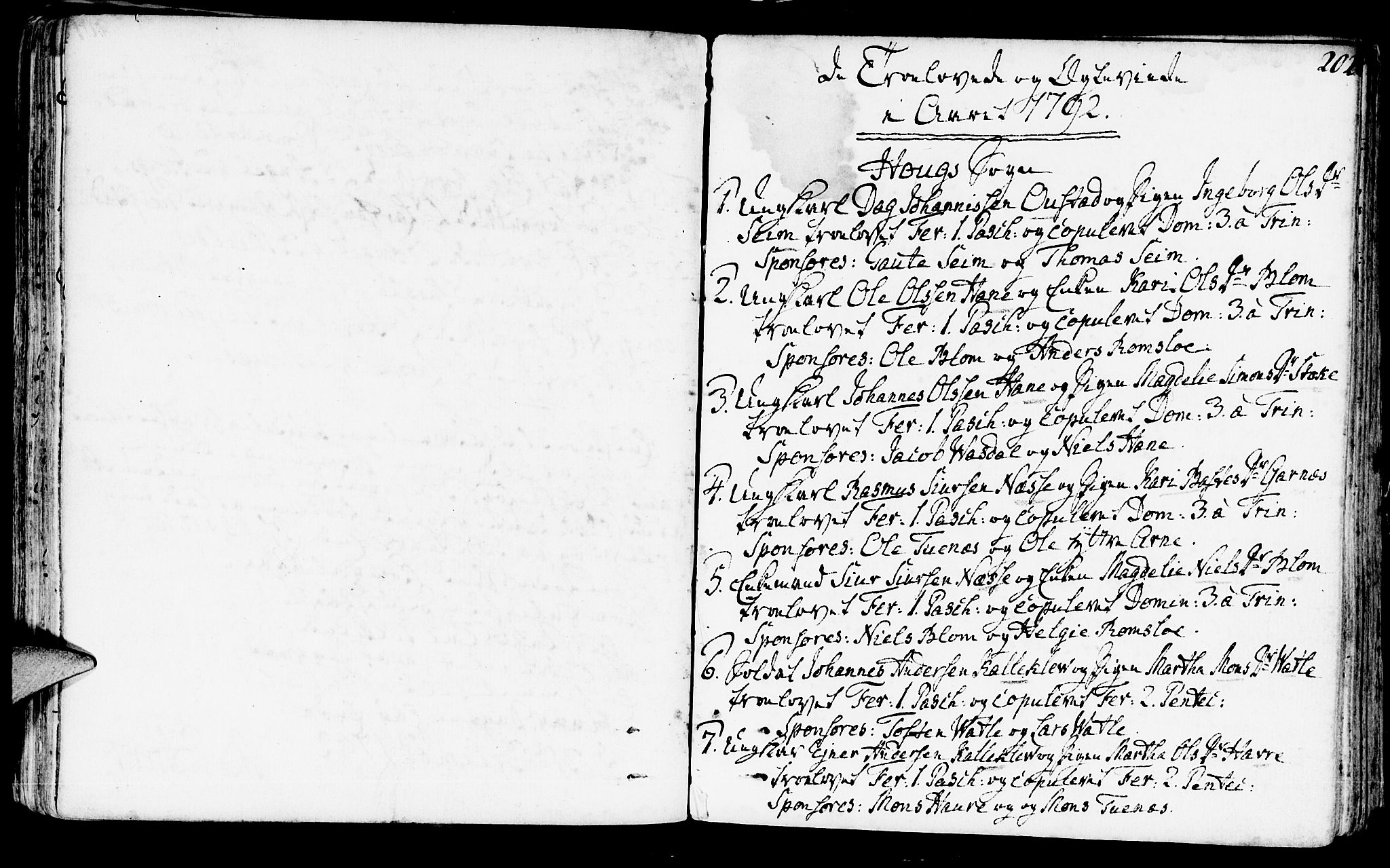 Haus sokneprestembete, SAB/A-75601/H/Haa: Parish register (official) no. A 10, 1782-1796, p. 202