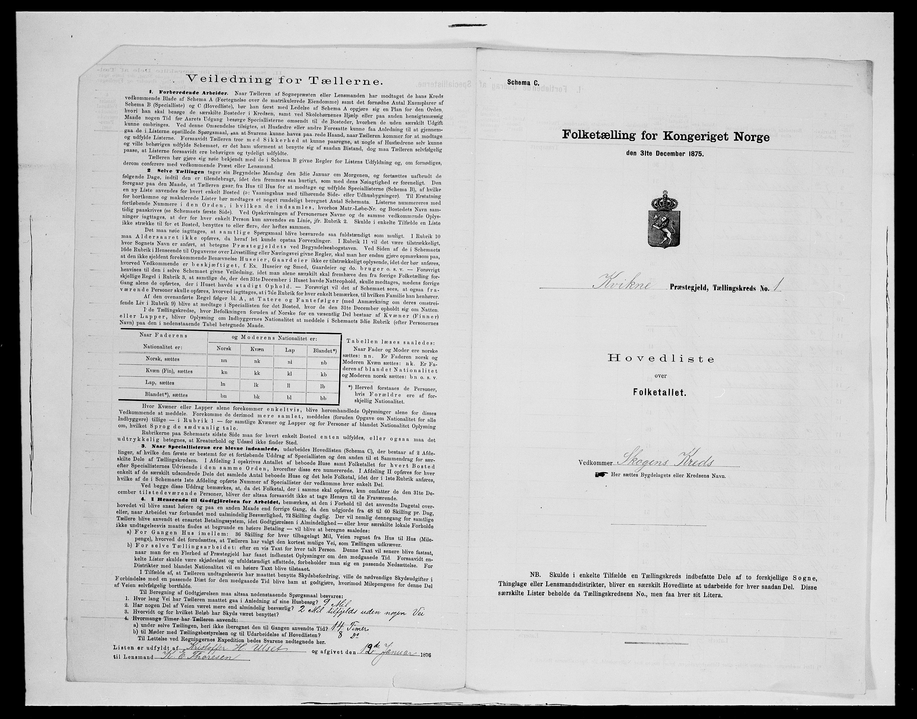 SAH, 1875 census for 0440P Kvikne, 1875, p. 12